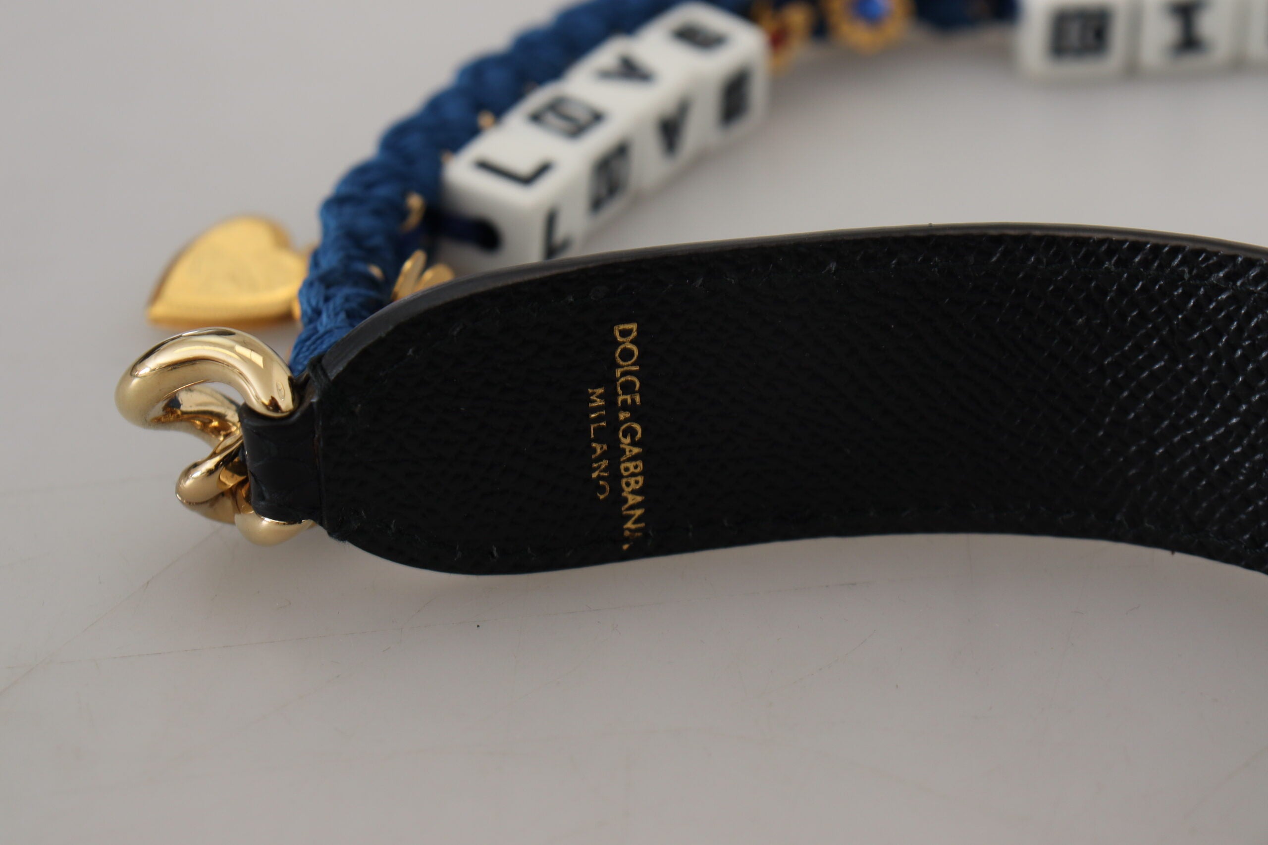 Dolce &amp; Gabbana Mehrfarbiger Schultergurt aus luxuriösem Leder