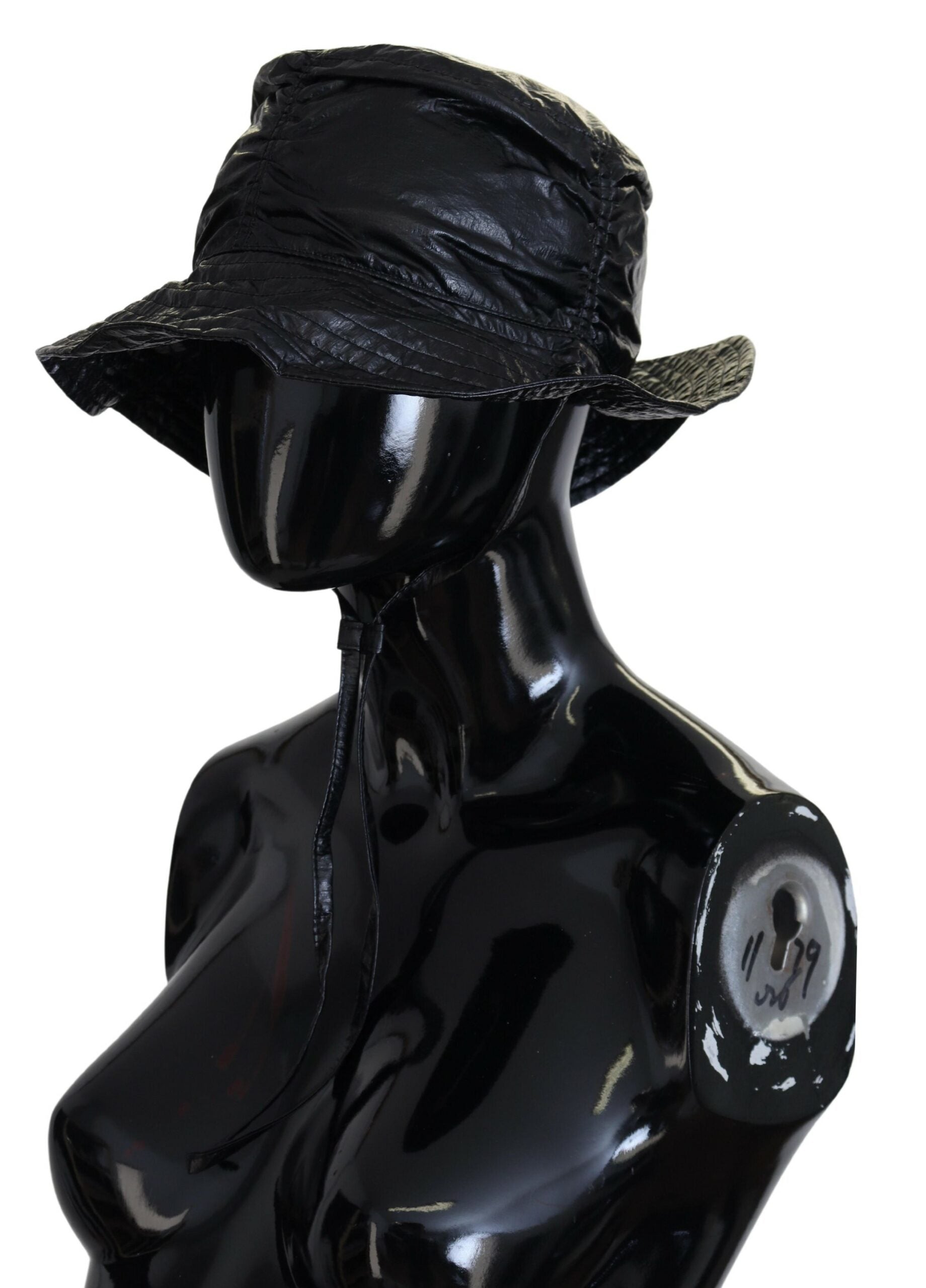 Dolce &amp; Gabbana – Elegante schwarze Bucket Cap mit Logodetail