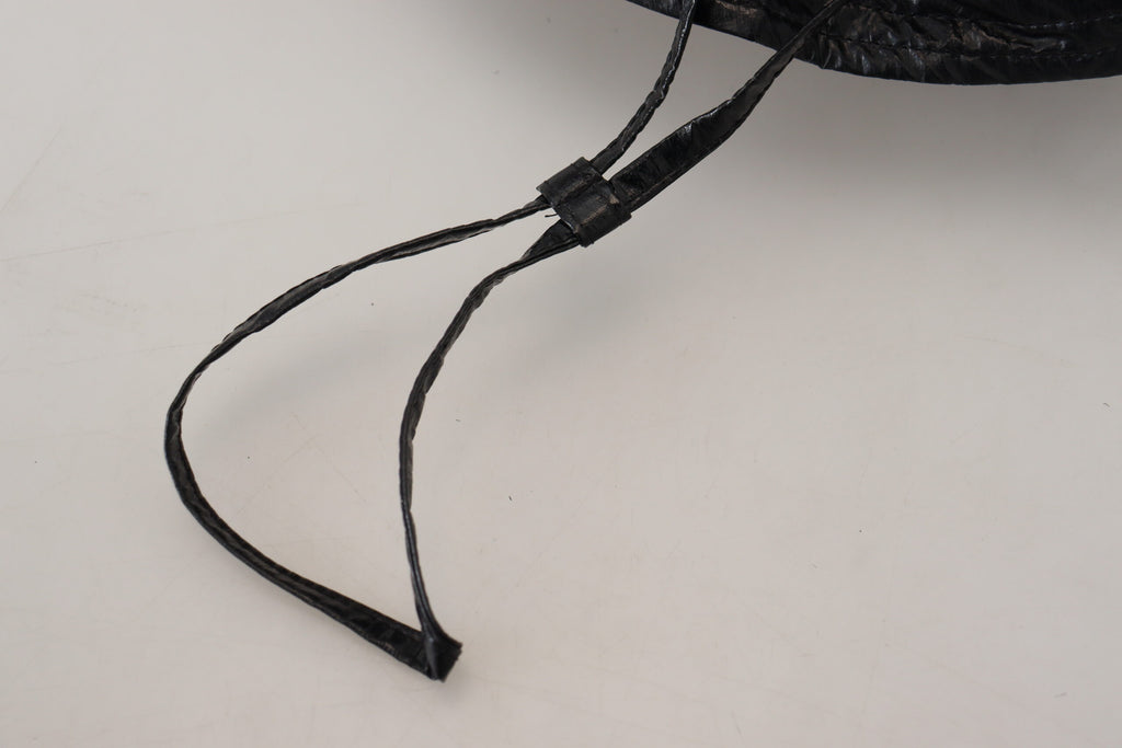 Dolce &amp; Gabbana – Elegante schwarze Bucket Cap mit Logodetail