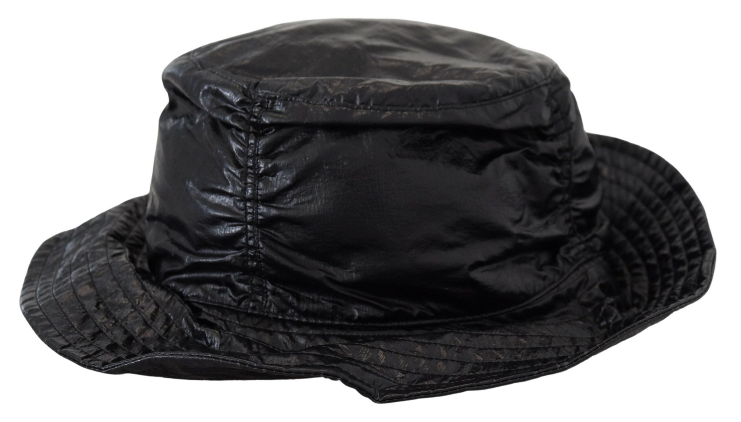 Dolce &amp; Gabbana – Elegante schwarze Bucket Cap mit Logodetail