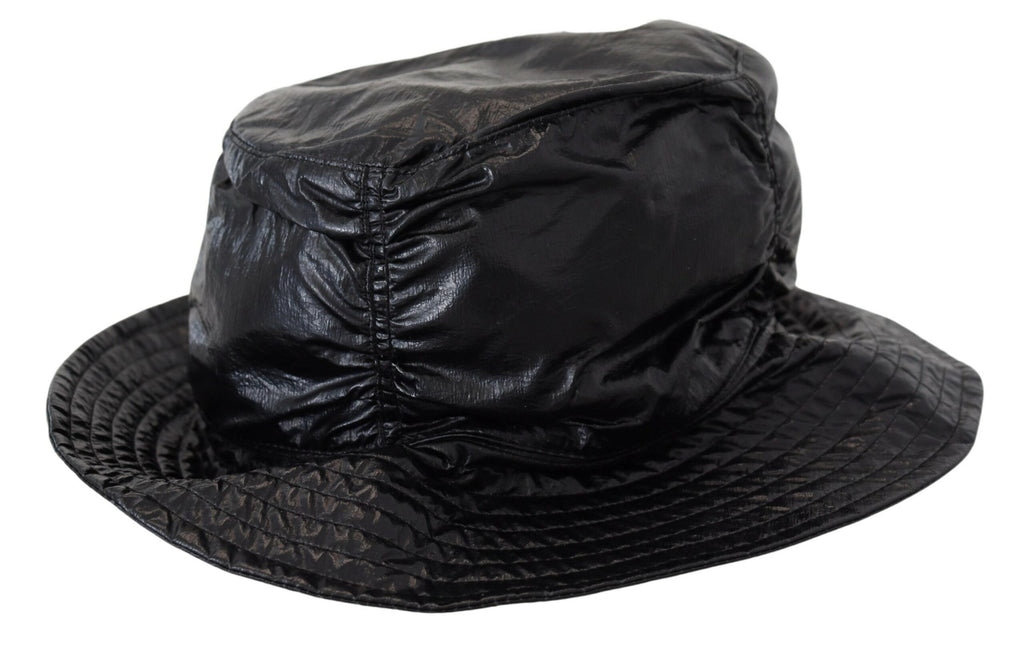 Dolce &amp; Gabbana – Elegante schwarze Bucket Cap mit Logodetail