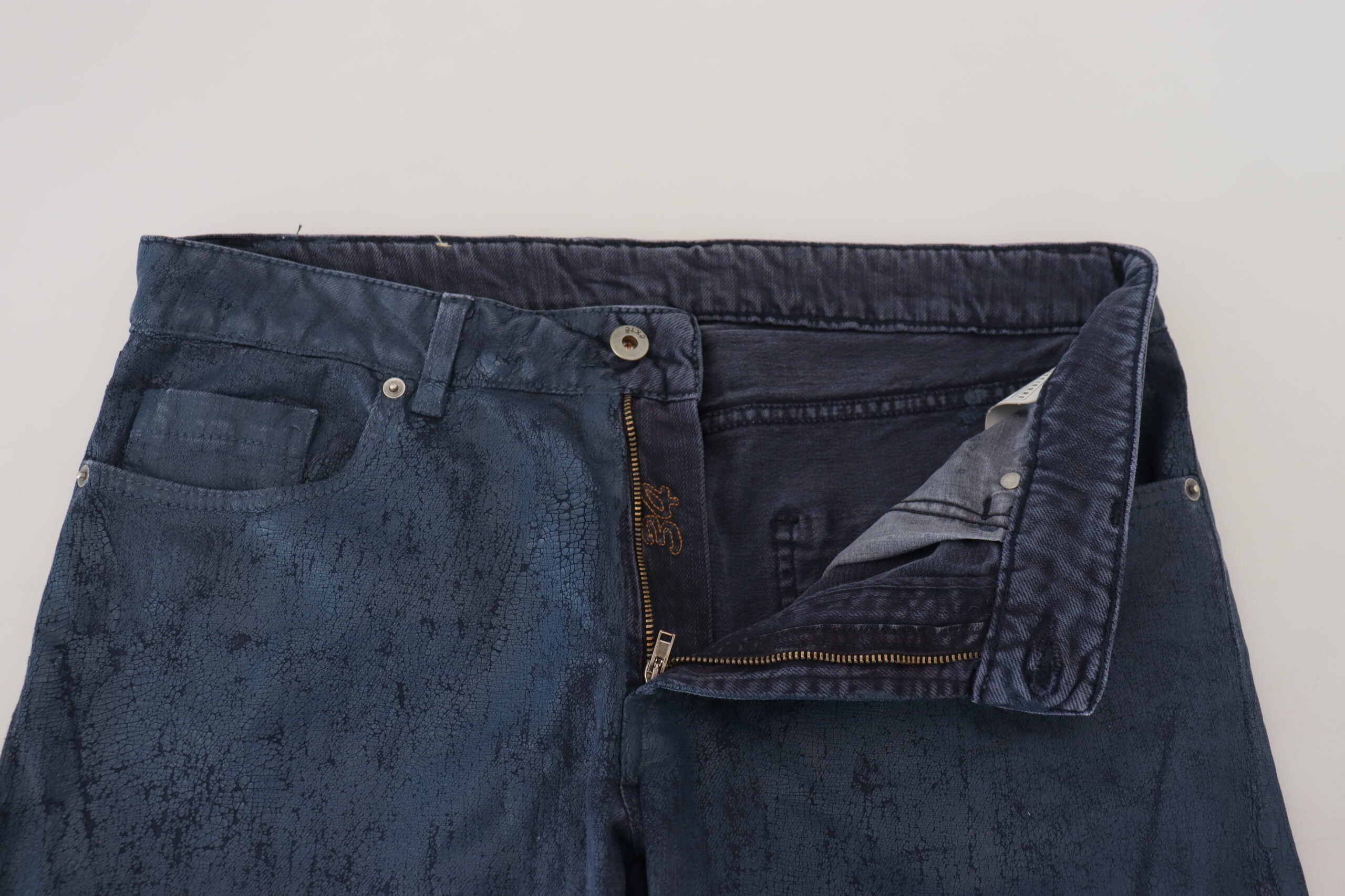 Exte Chic – Tapered-Jeans in Blau