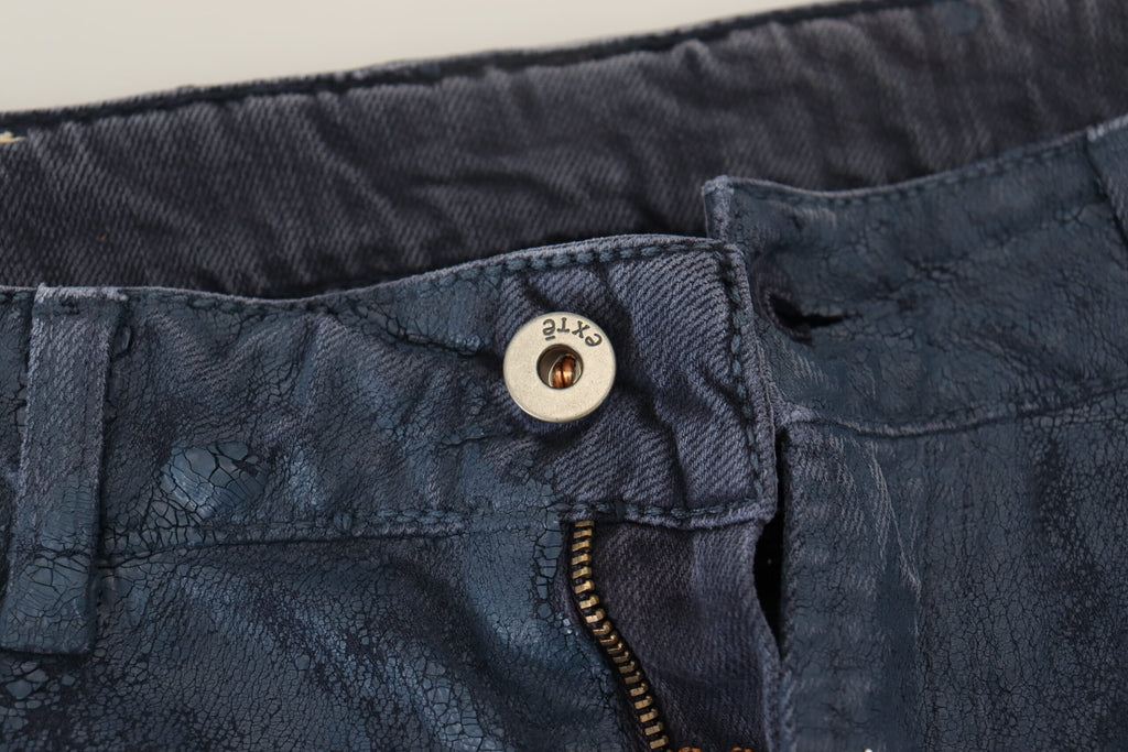 Exte Chic – Tapered-Jeans in Blau