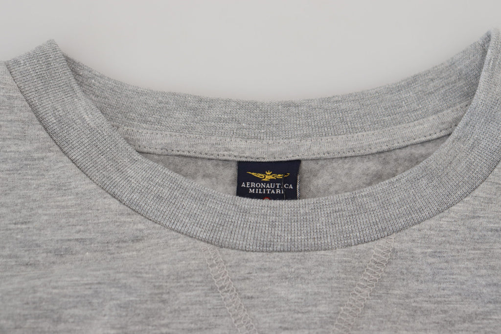 Eleganter grauer Pullover von Aeronautica Militare