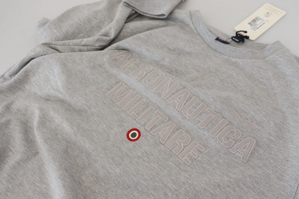 Eleganter grauer Pullover von Aeronautica Militare