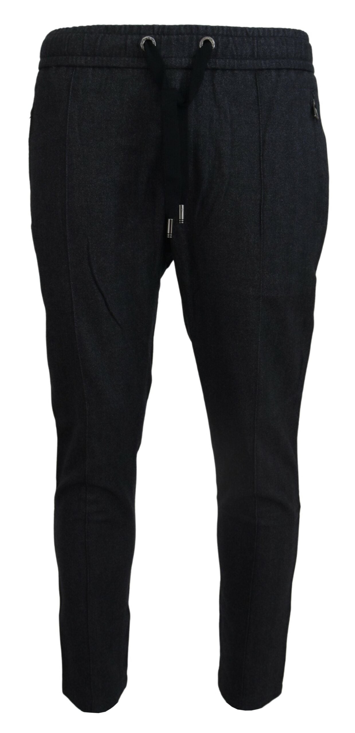Dolce &amp; Gabbana Elegante graue Baumwoll-Jogginghosen für Herren