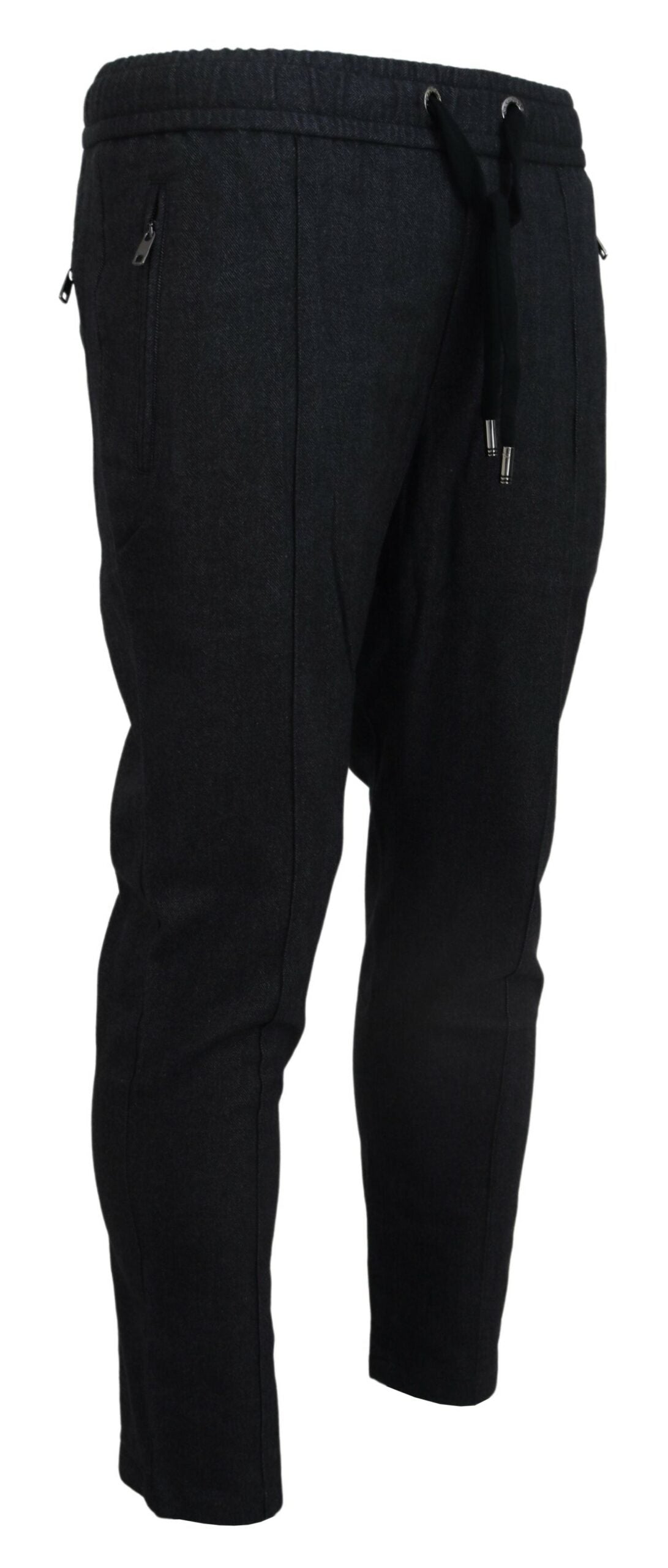 Dolce &amp; Gabbana Elegante graue Baumwoll-Jogginghosen für Herren