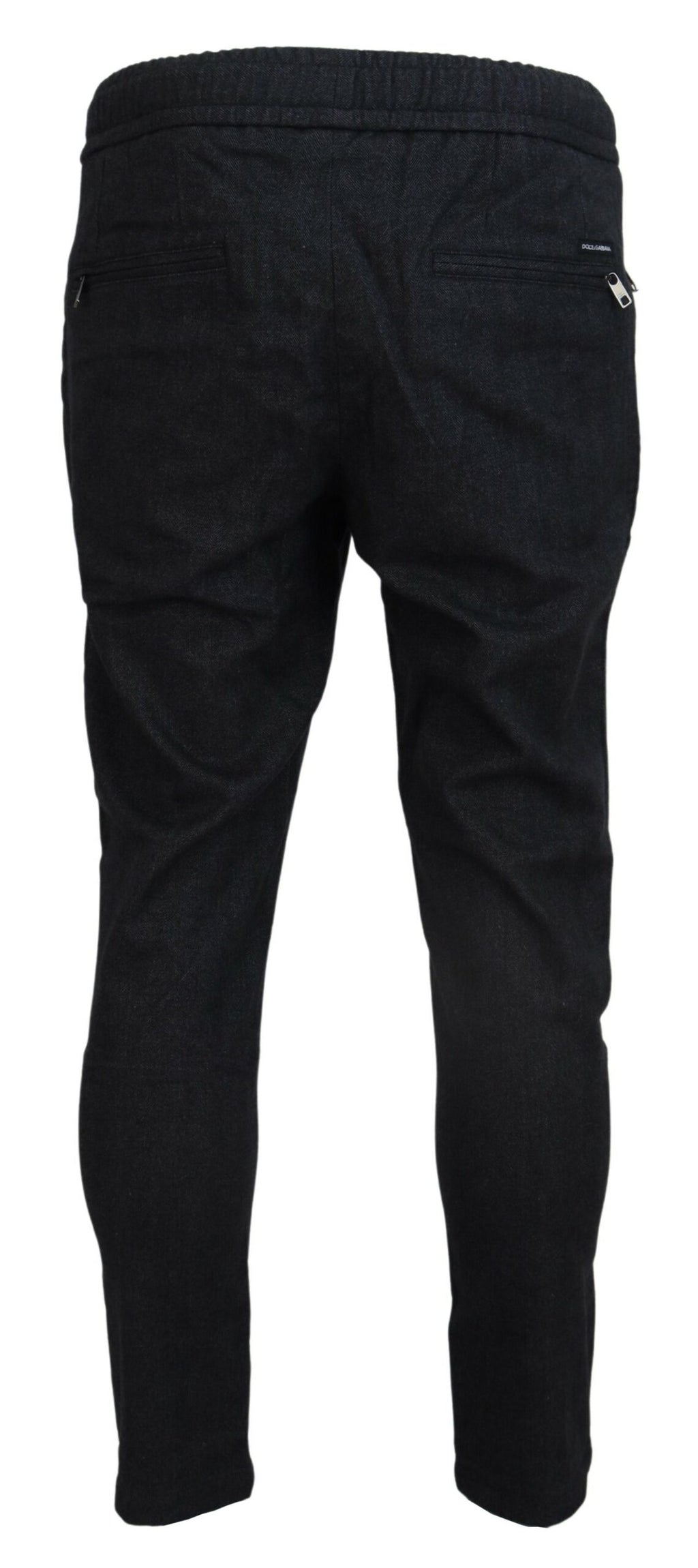 Dolce &amp; Gabbana Elegante graue Baumwoll-Jogginghosen für Herren