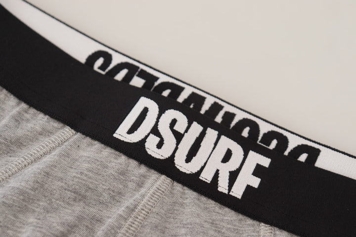 Dsquared² Eleganter grauer Baumwoll-Stretch-Slip