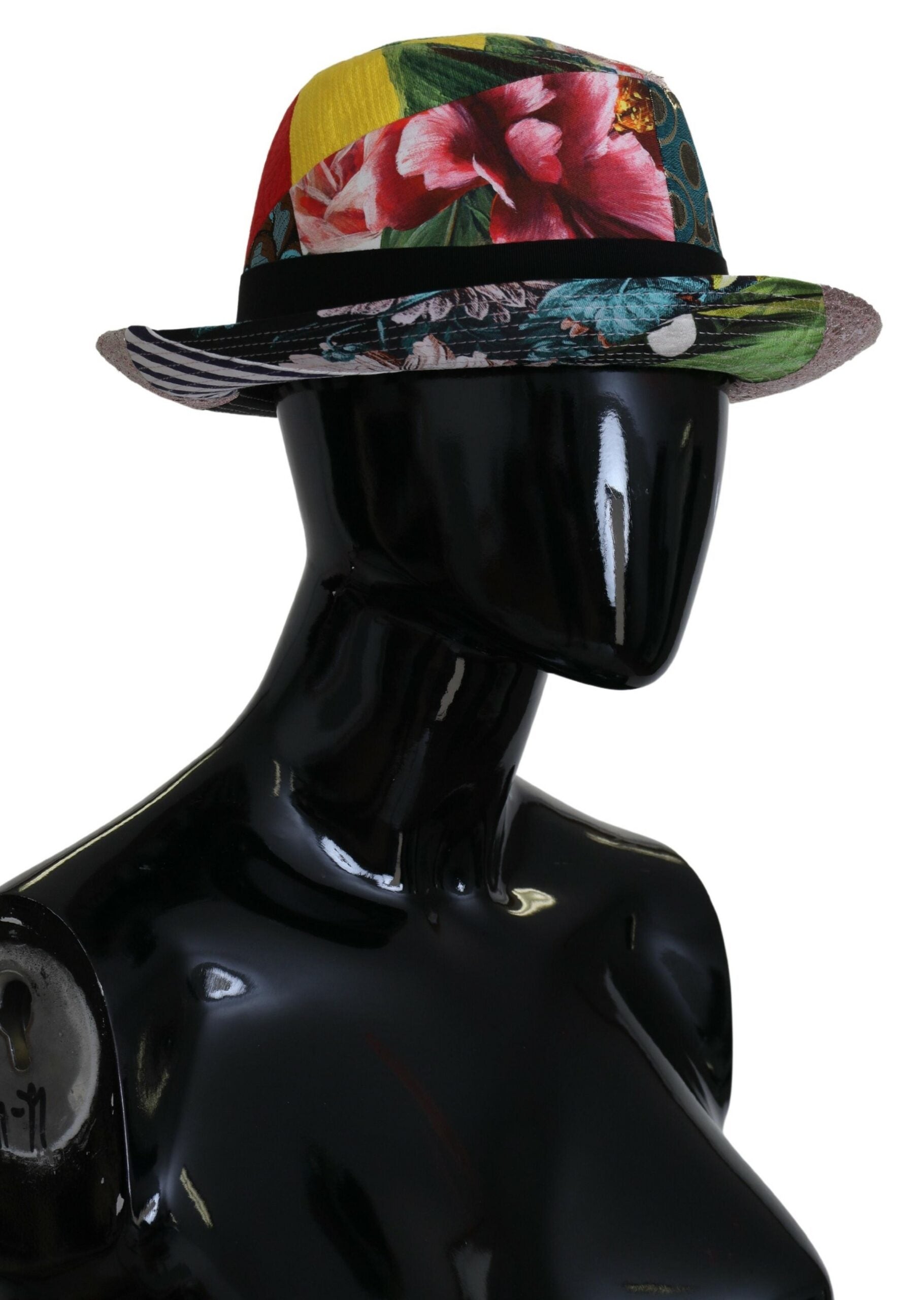 Dolce &amp; Gabbana Eclectic Chic Mehrfarbige Fedora-Kappe