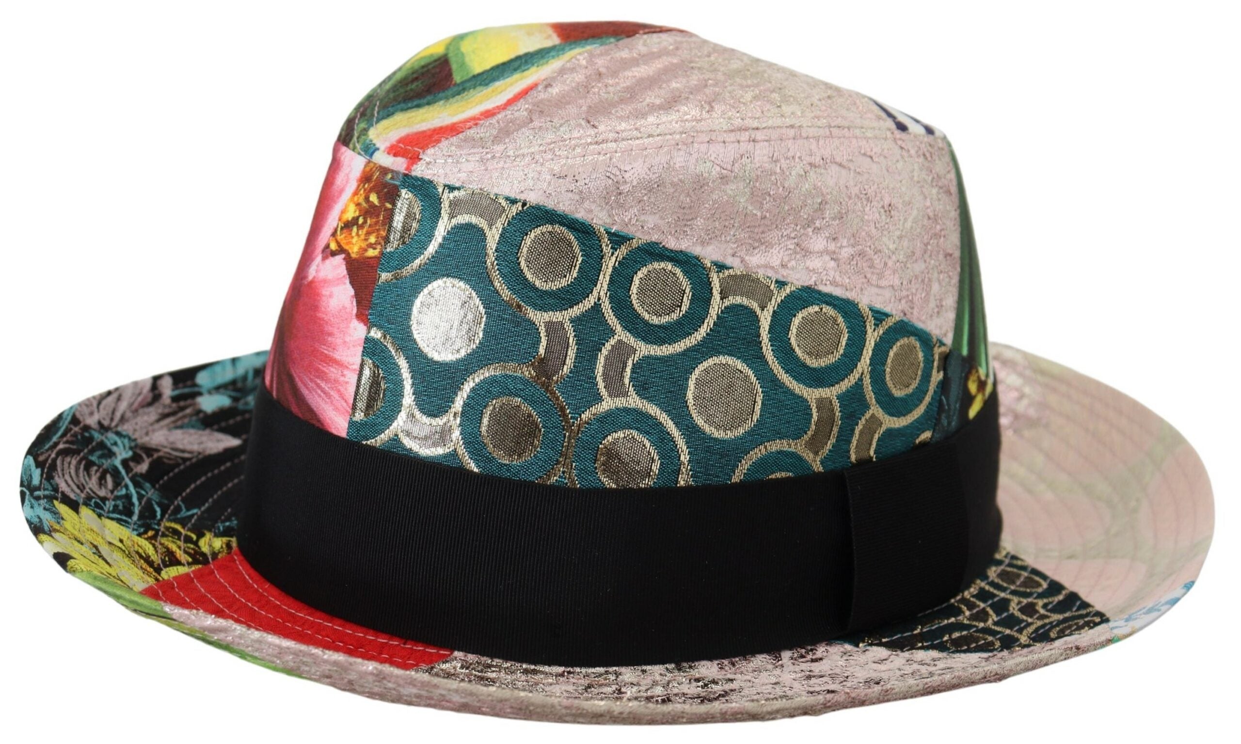 Dolce &amp; Gabbana Eclectic Chic Mehrfarbige Fedora-Kappe