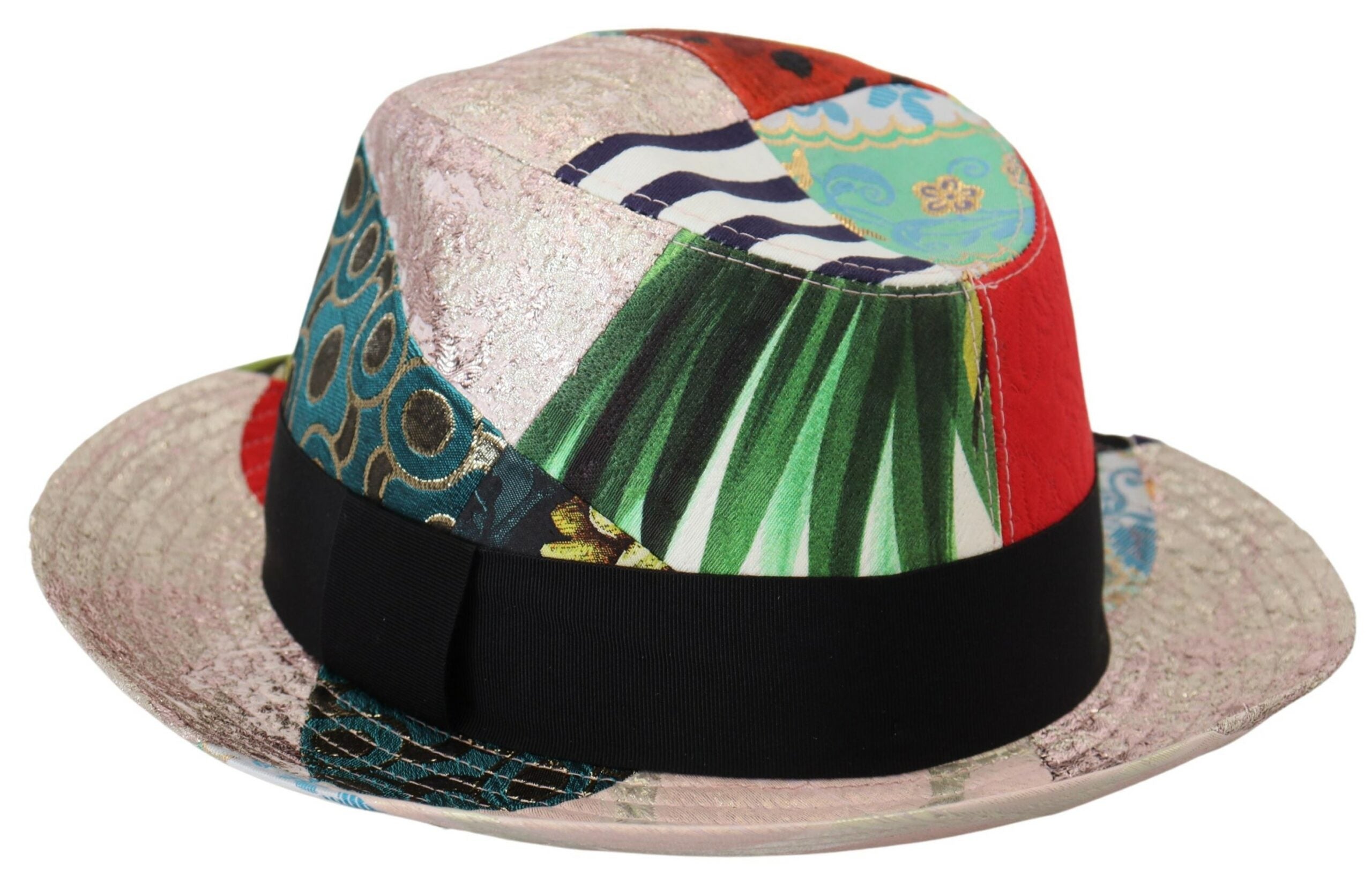 Dolce &amp; Gabbana Eclectic Chic Mehrfarbige Fedora-Kappe