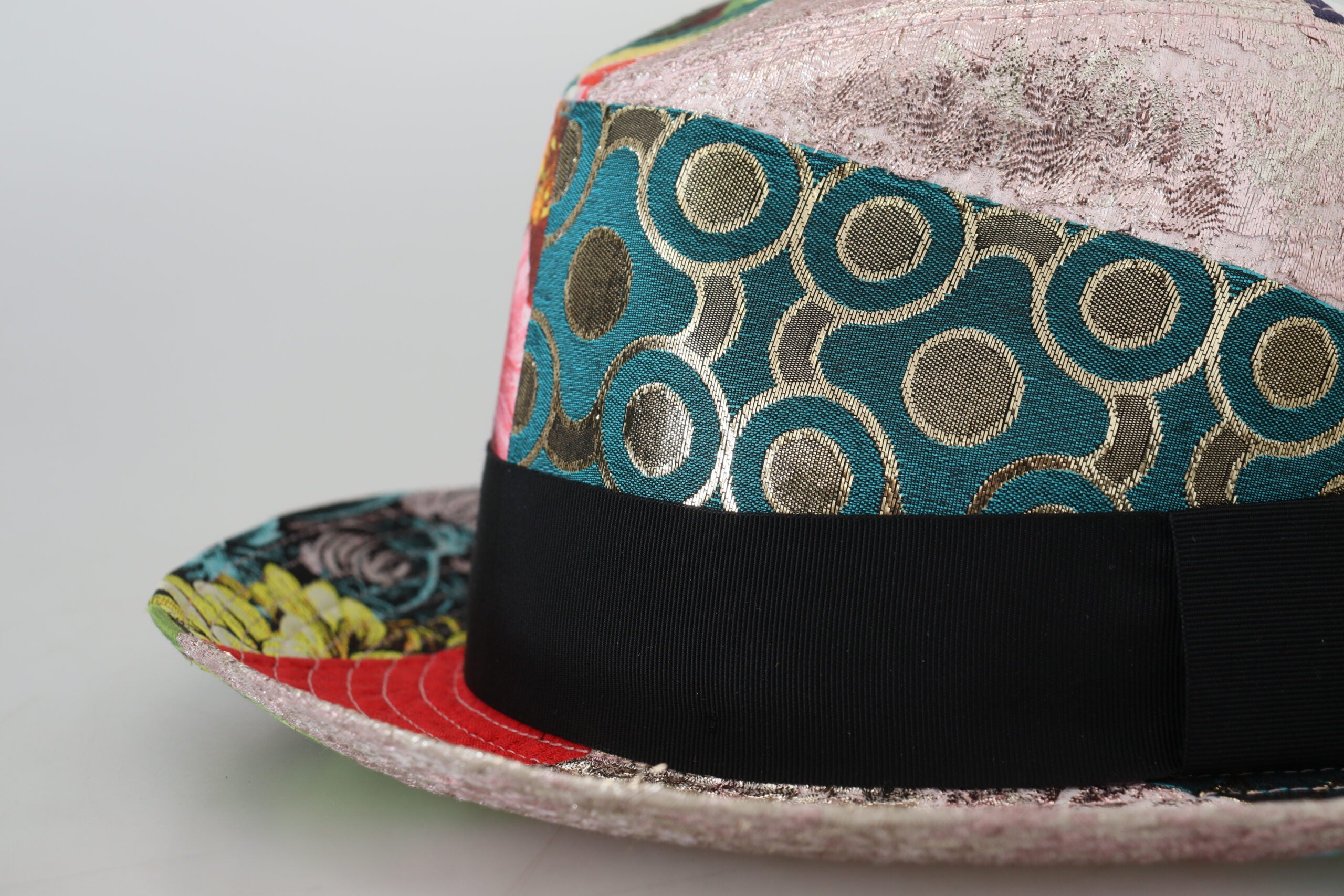 Dolce &amp; Gabbana Eclectic Chic Mehrfarbige Fedora-Kappe