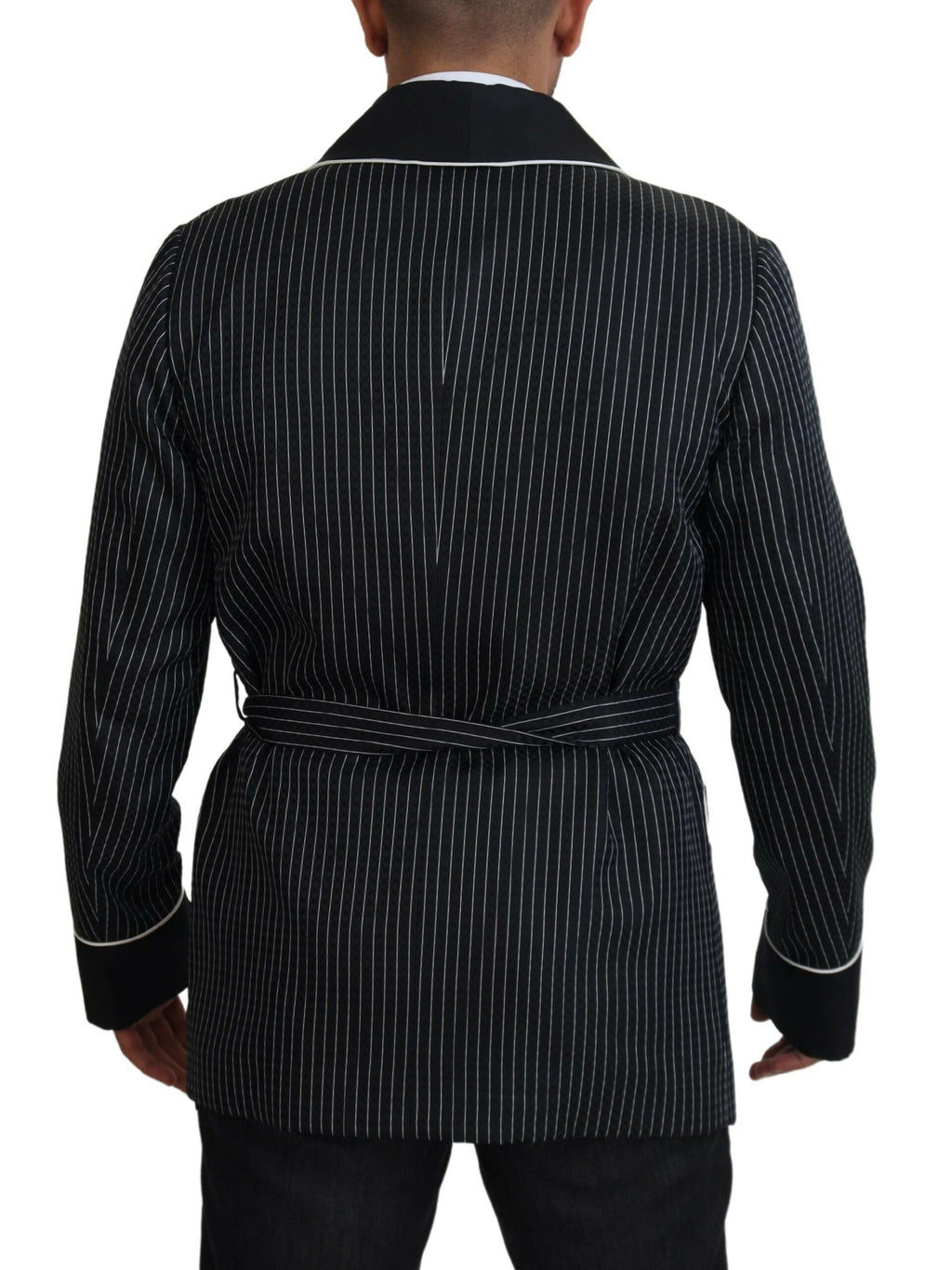 Dolce &amp; Gabbana Elegante Robe mit Seidenfutter