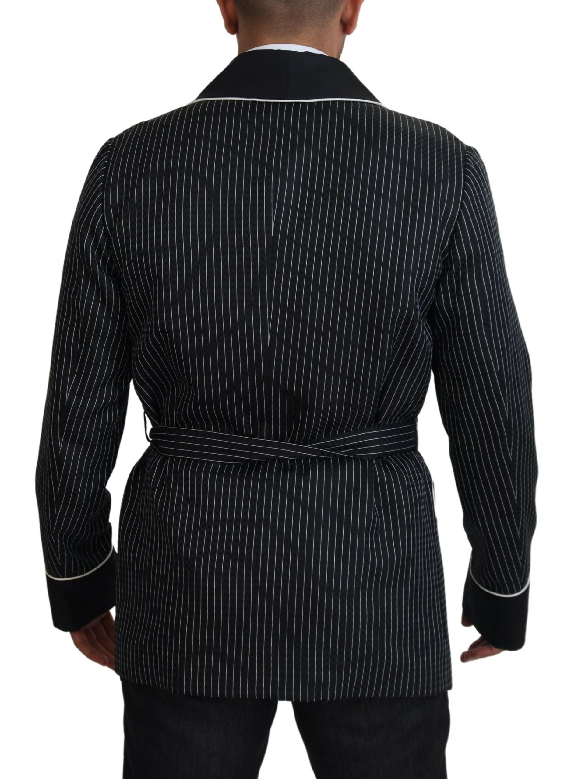 Dolce &amp; Gabbana Elegante Robe mit Seidenfutter