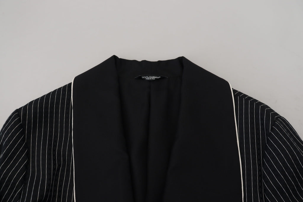 Dolce &amp; Gabbana Elegante Robe mit Seidenfutter