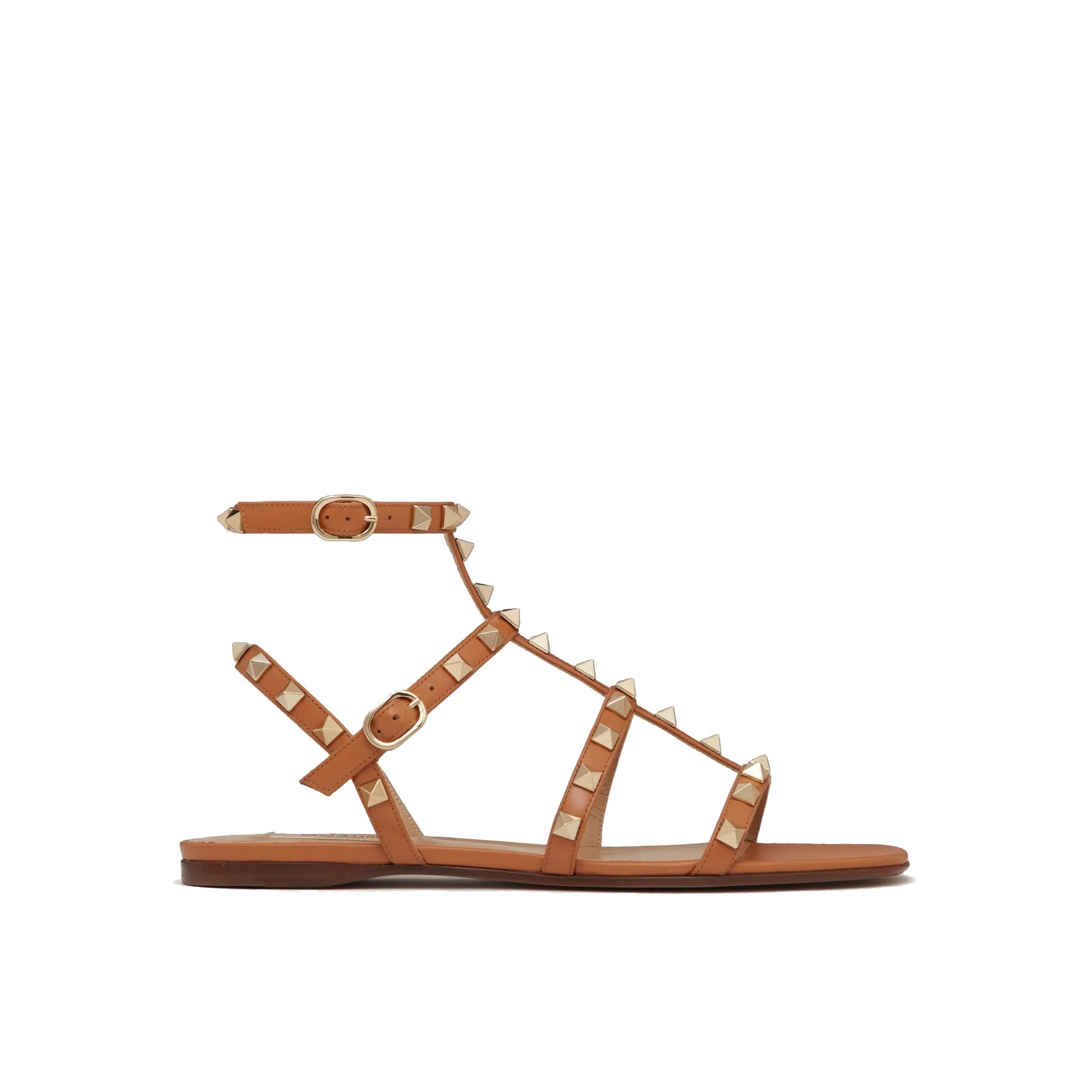 Valentino garavani Rockstud Flat Sandals - WOMEN SHOES - VALENTINO GARAVANI - Tluxy New
