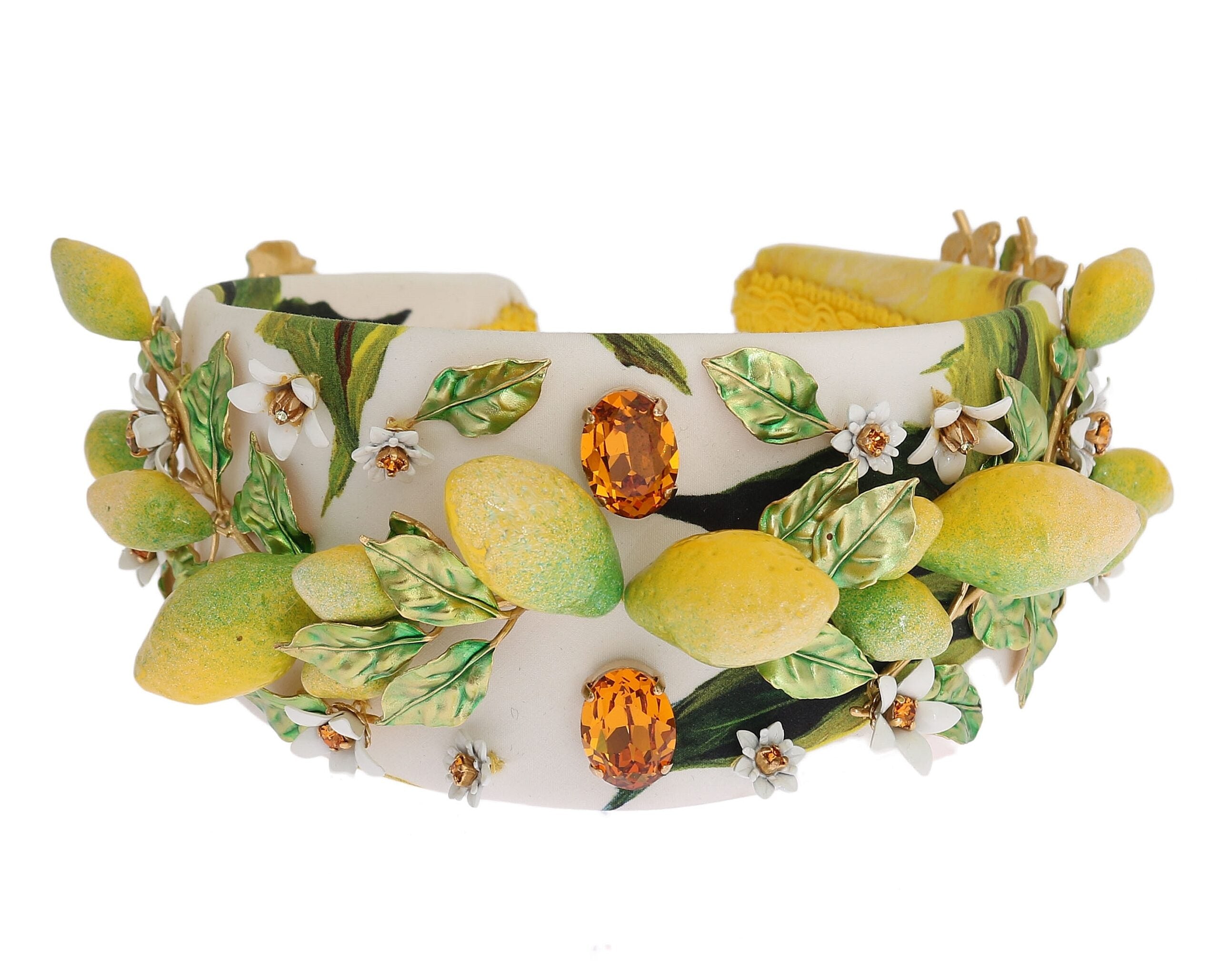 Dolce &amp; Gabbana Diadem-Tiara mit sizilianischem Zitronenkristall