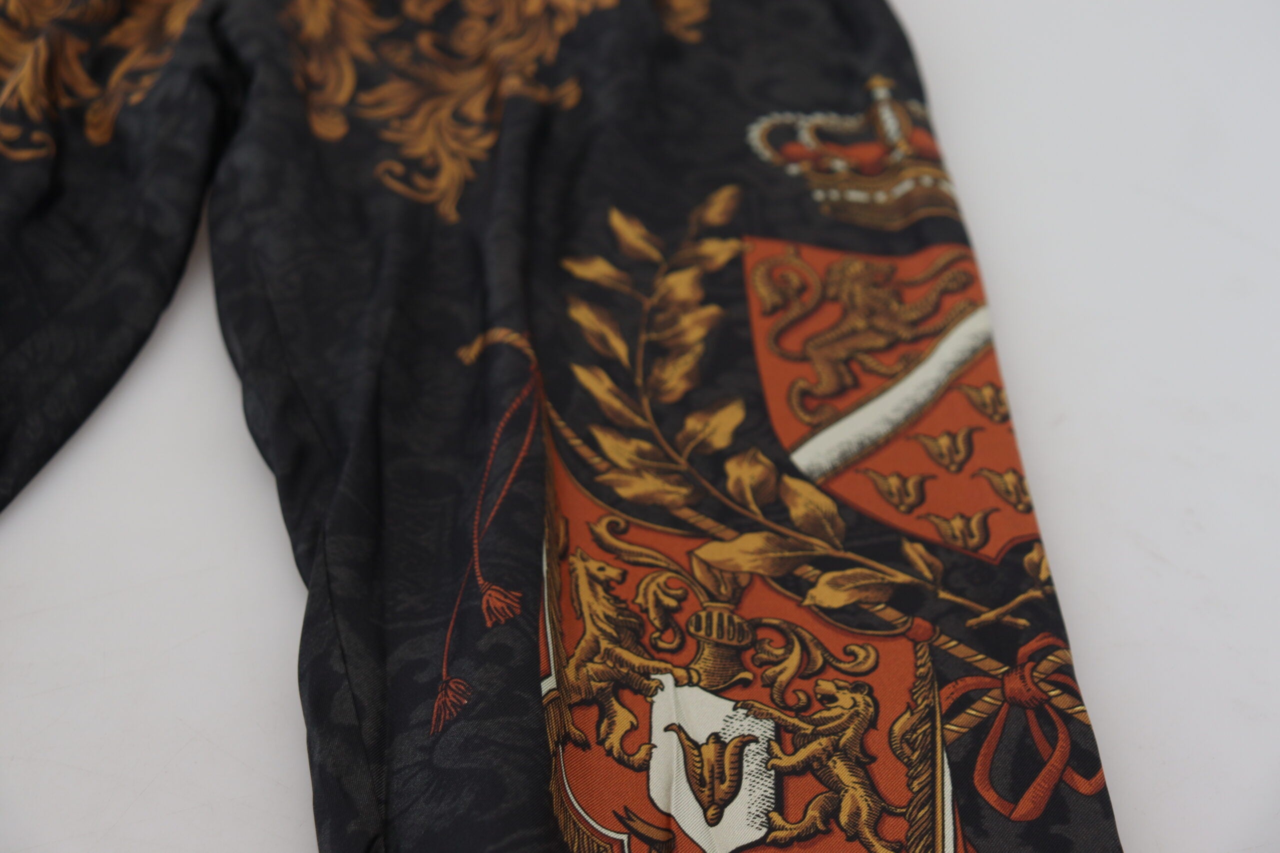 Dolce &amp; Gabbana Seiden-Jogginghose mit barocker Krone