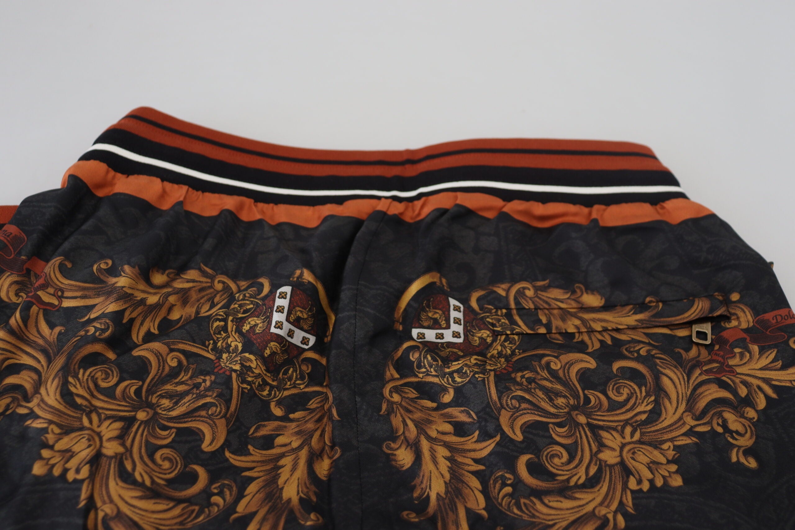 Dolce &amp; Gabbana Seiden-Jogginghose mit barocker Krone