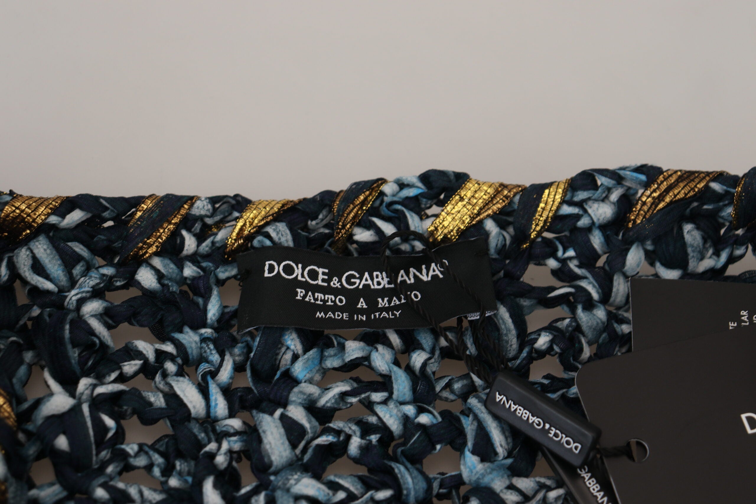 Dolce &amp; Gabbana Eleganter blauer Cardigan-Pullover mit V-Ausschnitt