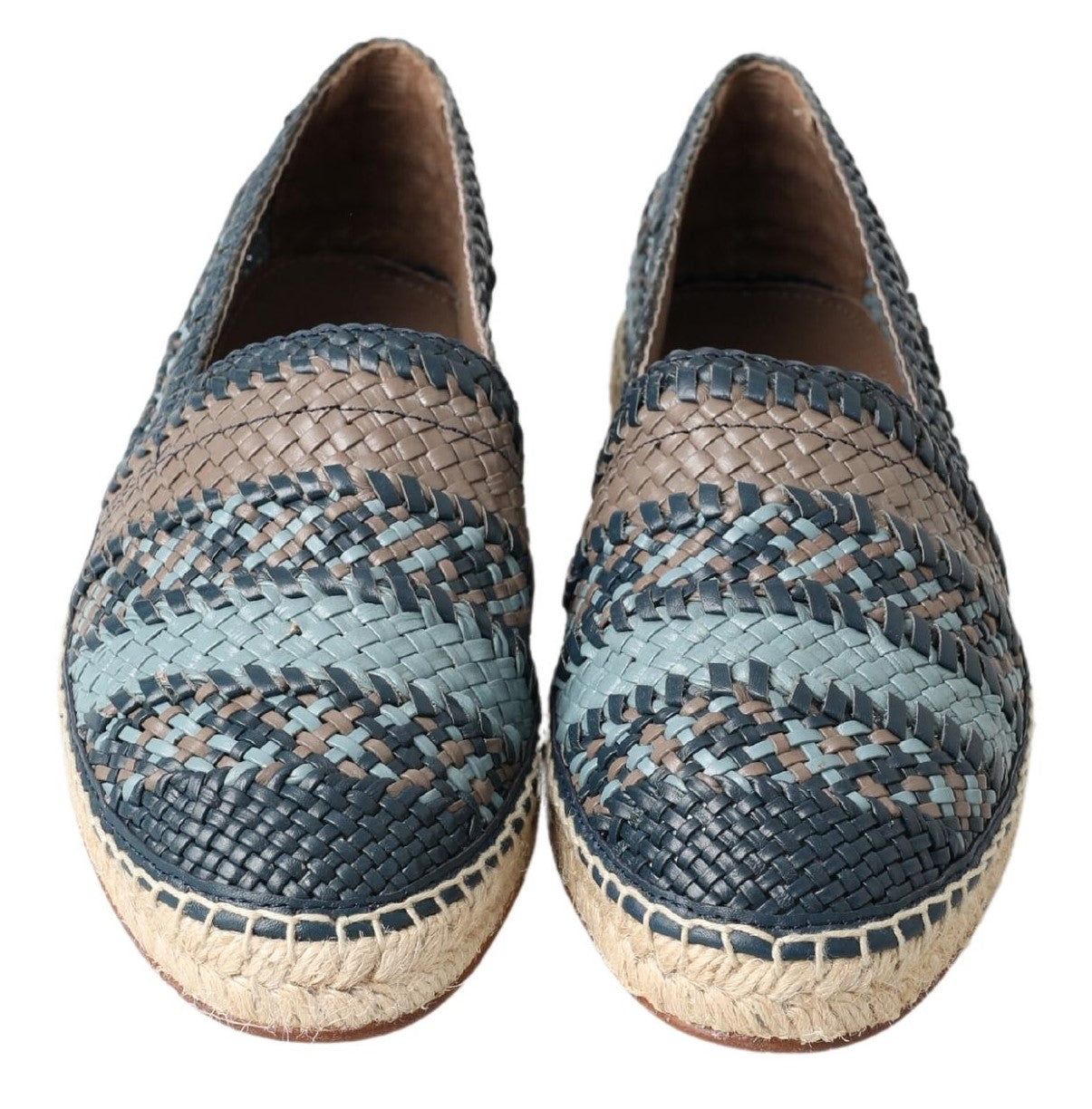 Dolce &amp; Gabbana – Prächtige Espadrilles aus gewebtem Leder