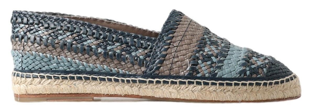 Dolce &amp; Gabbana – Prächtige Espadrilles aus gewebtem Leder