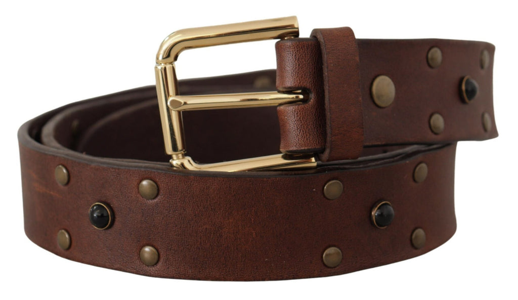 Dolce &amp; Gabbana Eleganter Ledergürtel mit Metallschnalle
