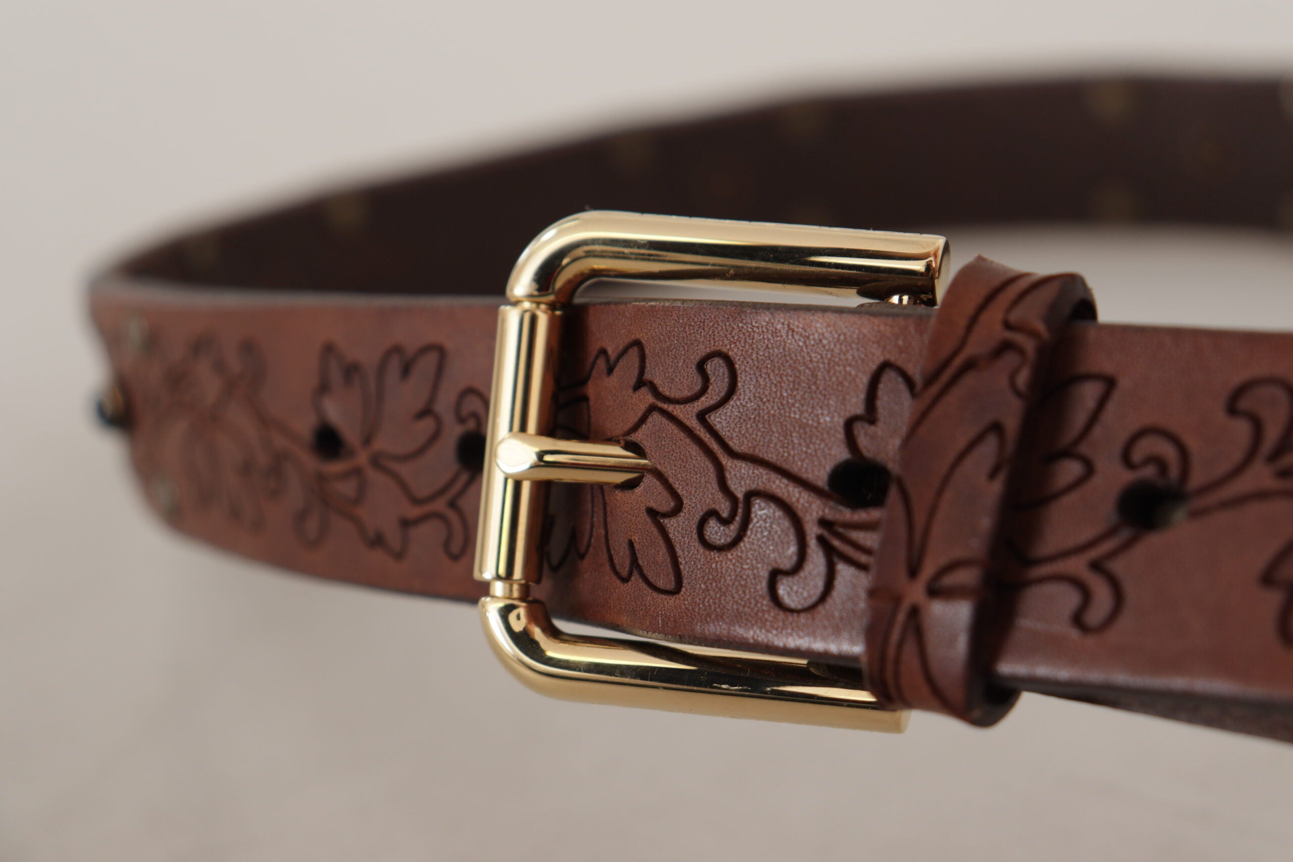 Dolce &amp; Gabbana Eleganter Ledergürtel mit Metallschnalle