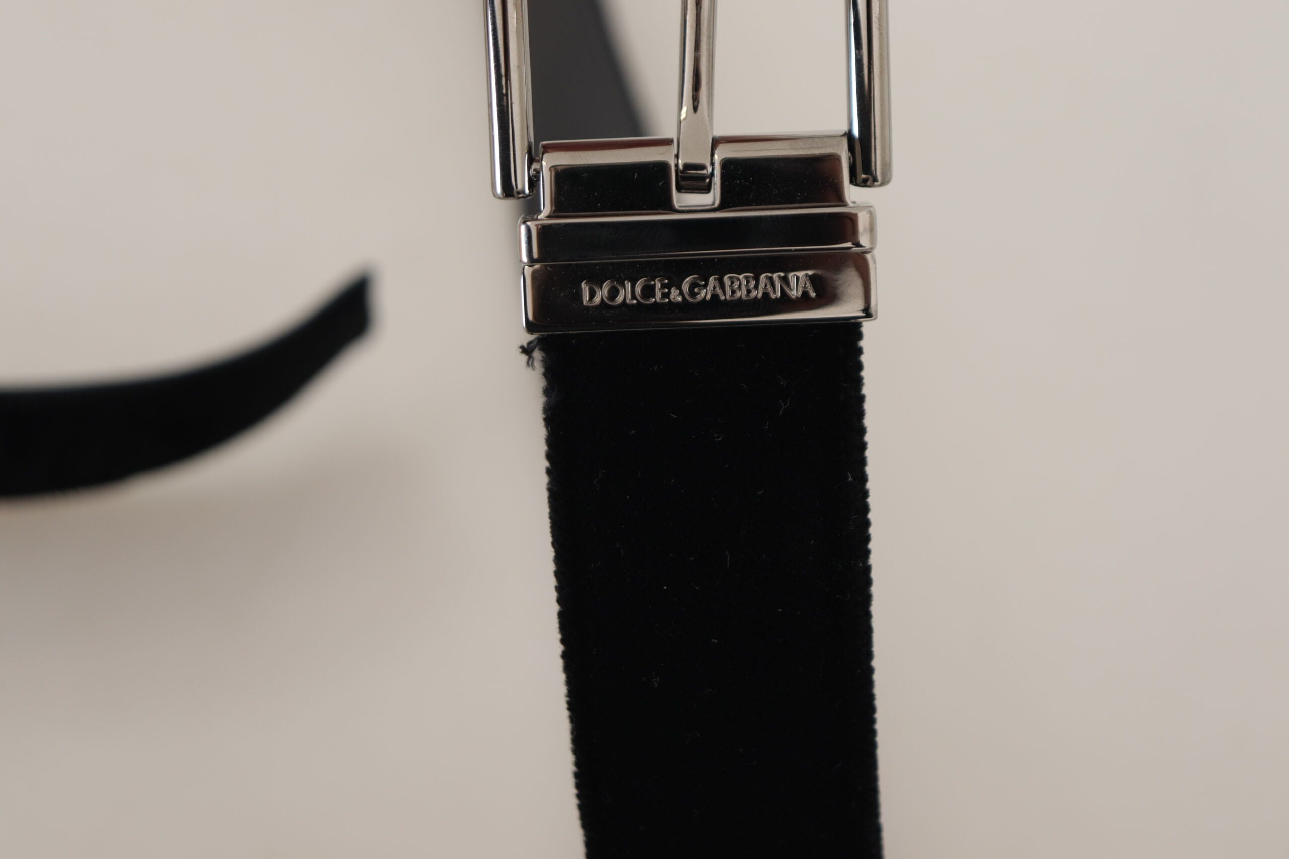 Dolce &amp; Gabbana Edler Samtledergürtel