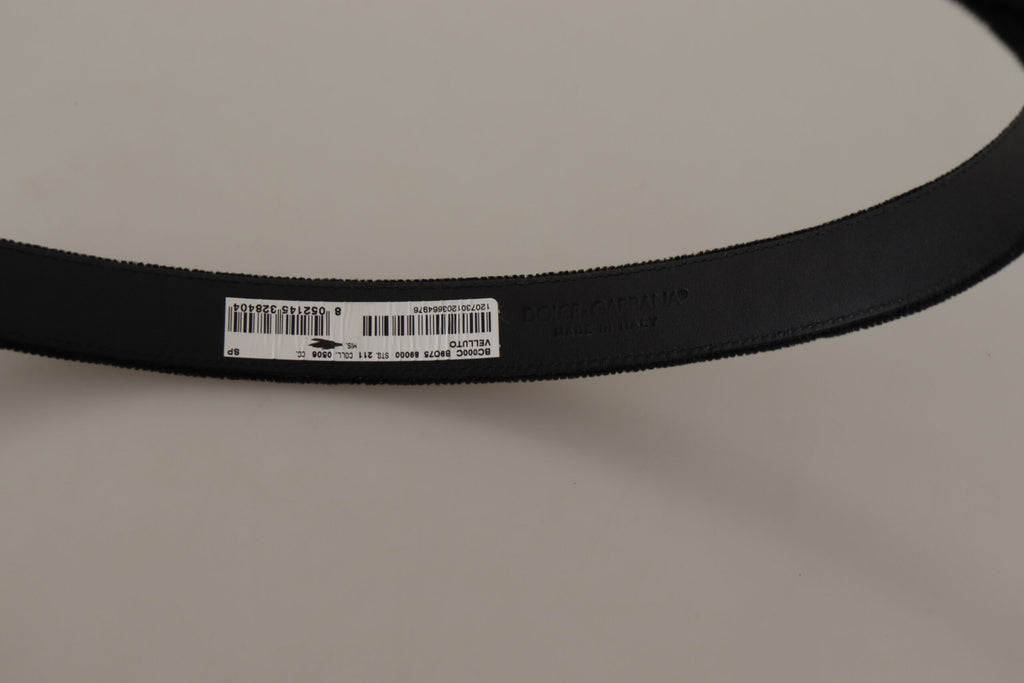 Dolce &amp; Gabbana Schicker Samt-Eleganzgürtel