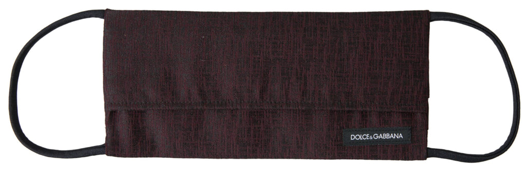 Dolce &amp; Gabbana – Elegante kastanienbraune Gesichtsmaske mit Logodetail