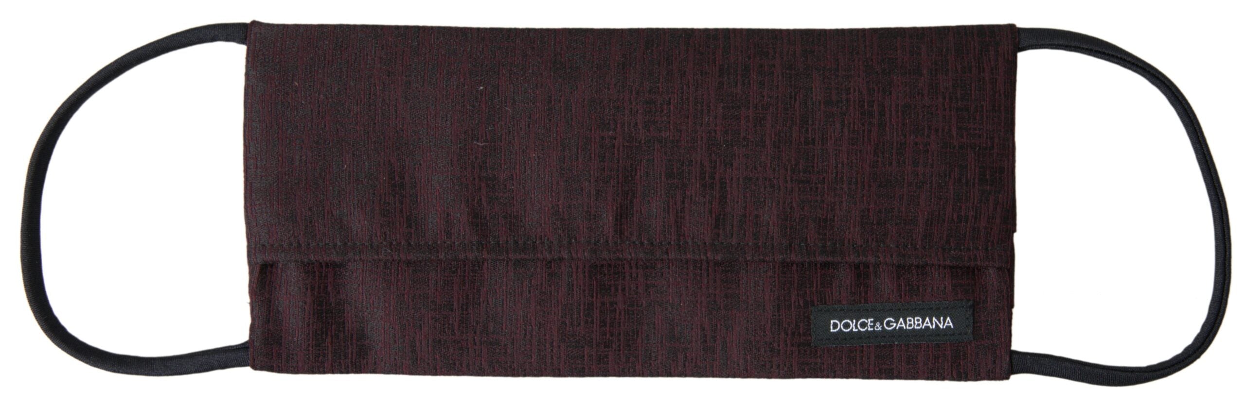 Dolce &amp; Gabbana – Elegante kastanienbraune Gesichtsmaske mit Logodetail