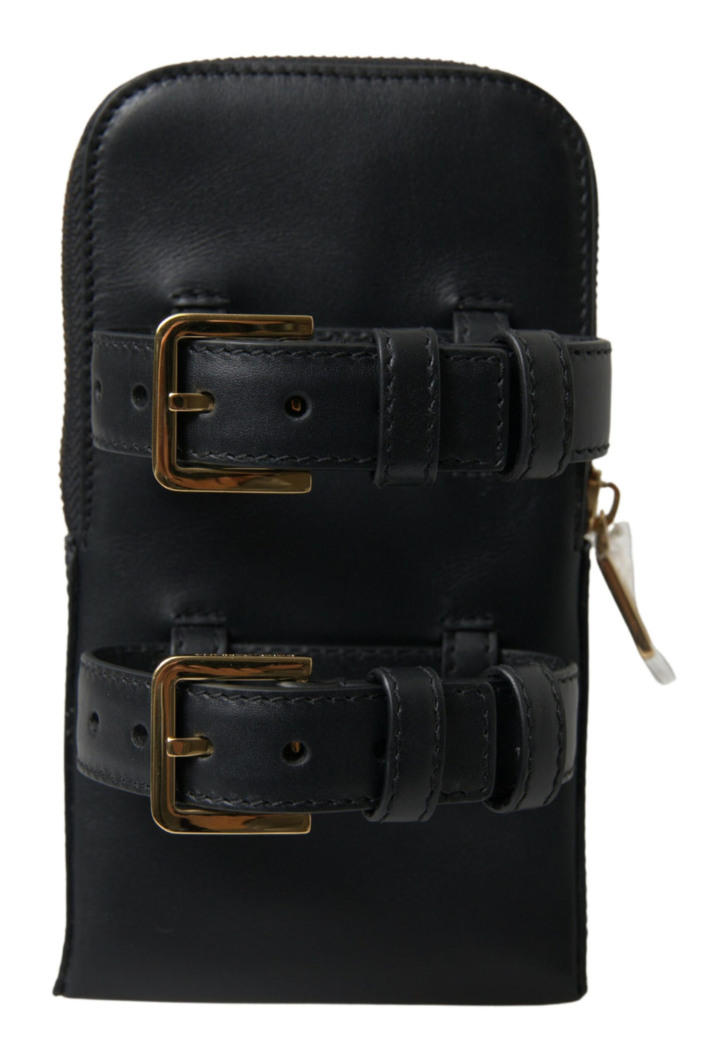 Dolce &amp; Gabbana Elegante Clutch aus Leder mit Handgelenksverschluss