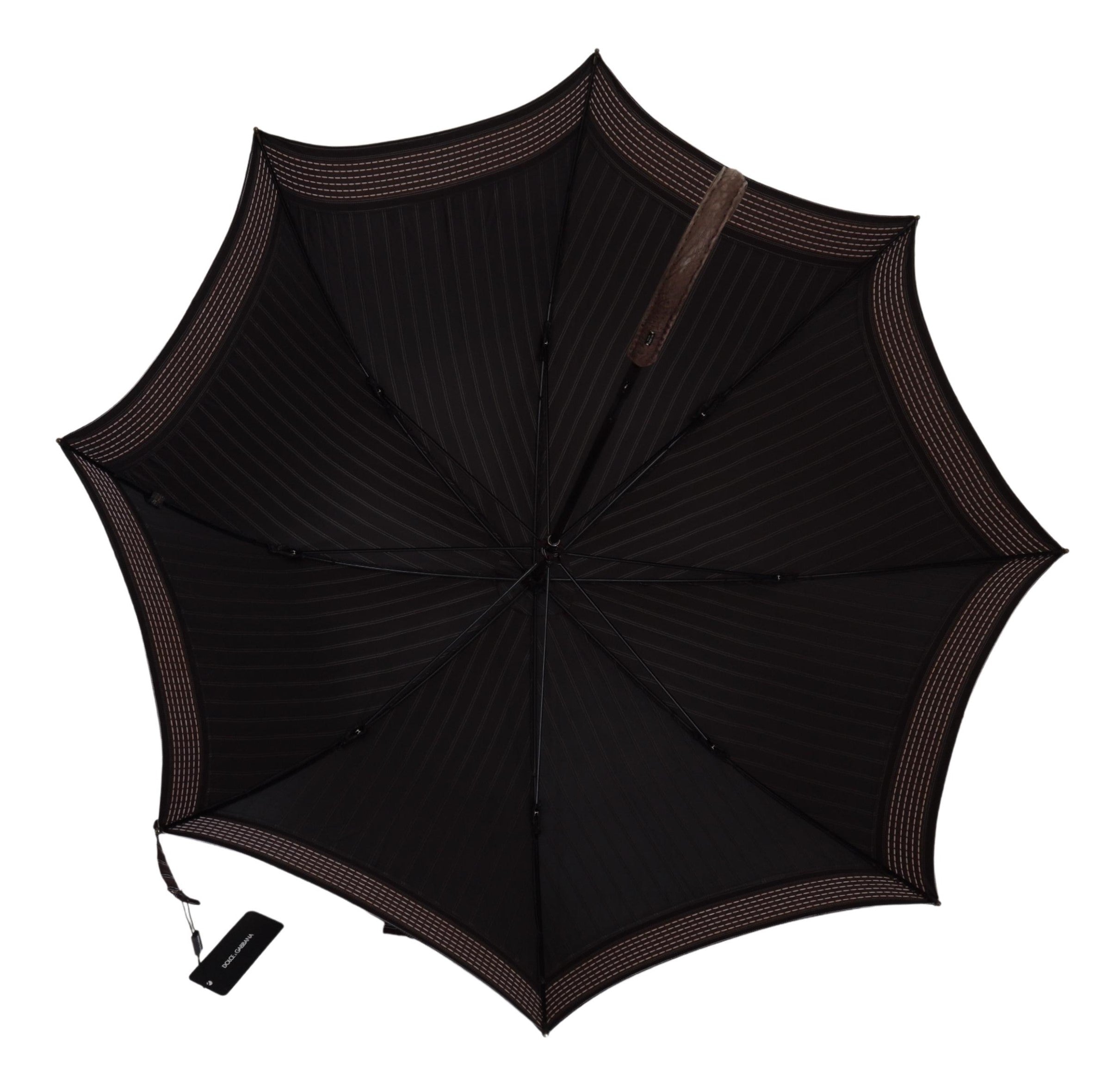 Dolce &amp; Gabbana Eleganter, gestreifter klassischer Regenschirm