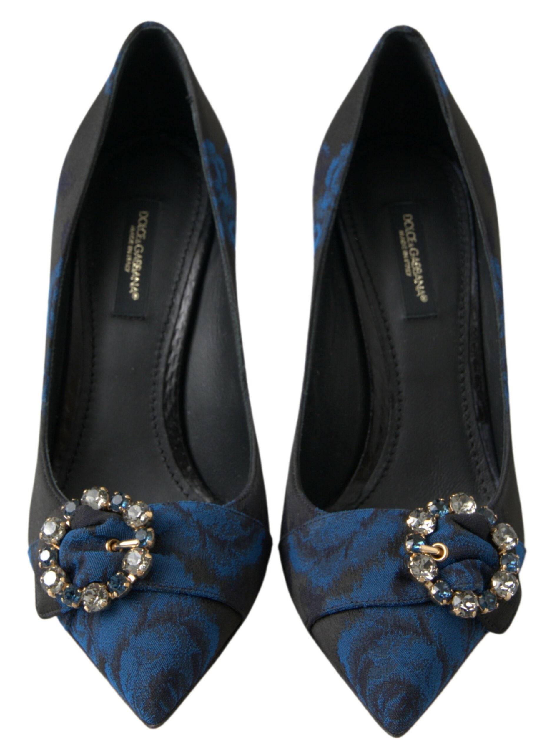 Dolce &amp; Gabbana Elegante Pumps mit blauen Kristallen