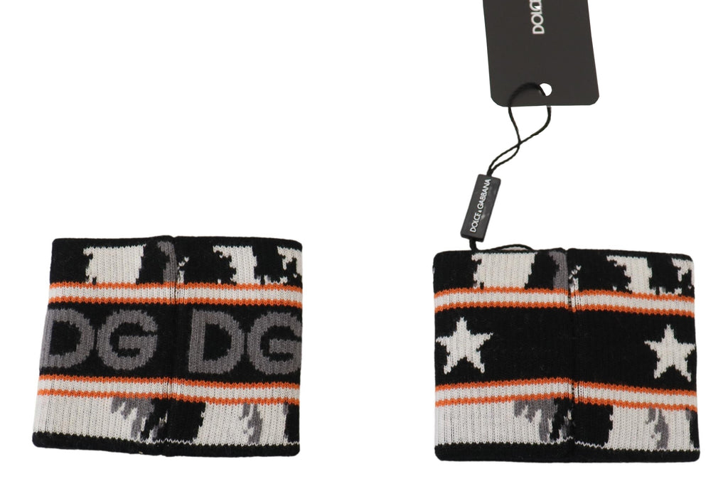 Dolce &amp; Gabbana Elegante DG Queen Handgelenkswickel aus Wolle und Kaschmir