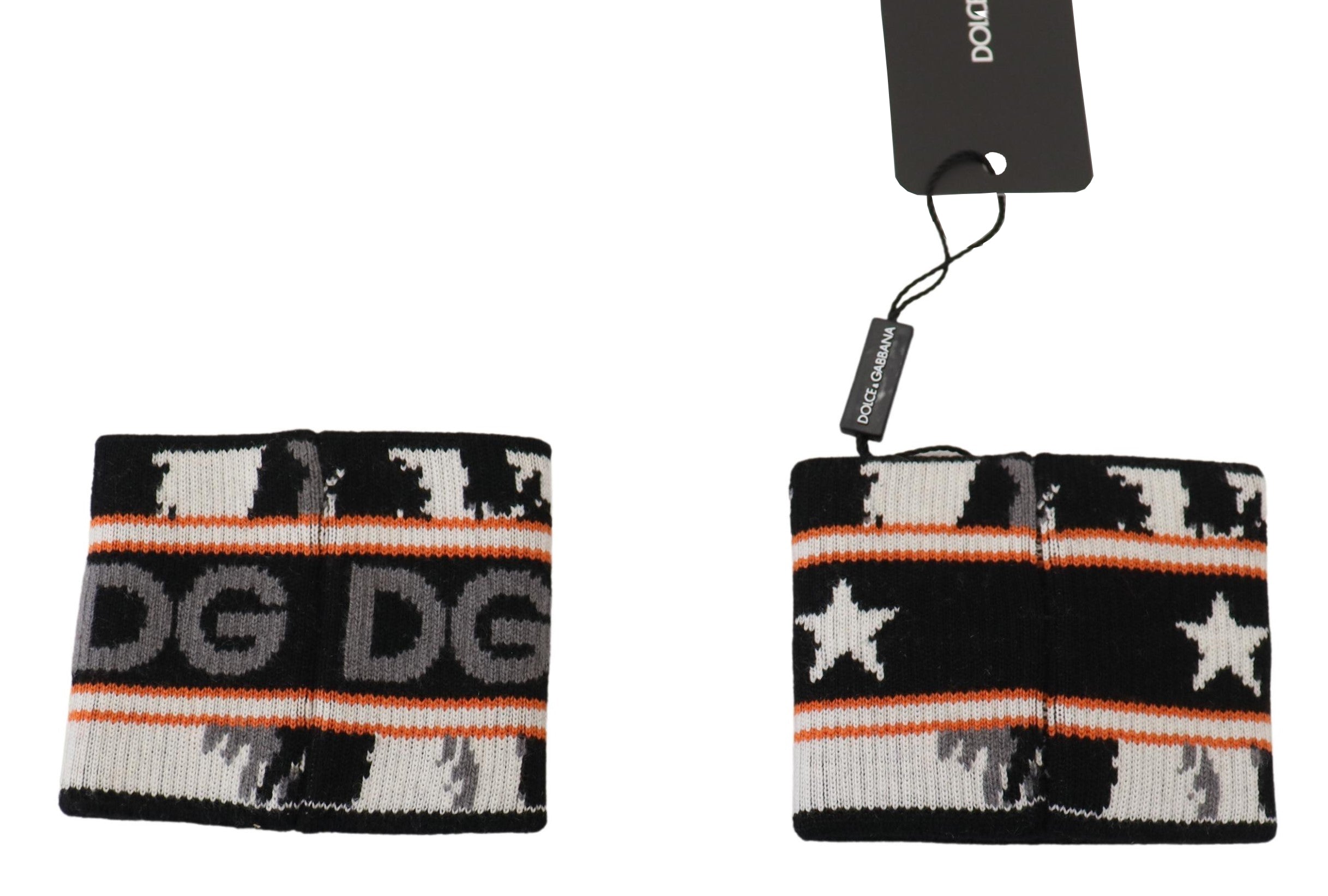 Dolce &amp; Gabbana Elegante DG Queen Handgelenkswickel aus Wolle und Kaschmir