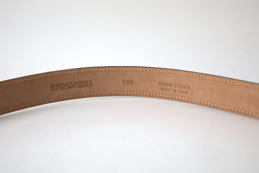 Ermanno Scervino – Exquisiter italienischer Ledergürtel mit Metallschnalle