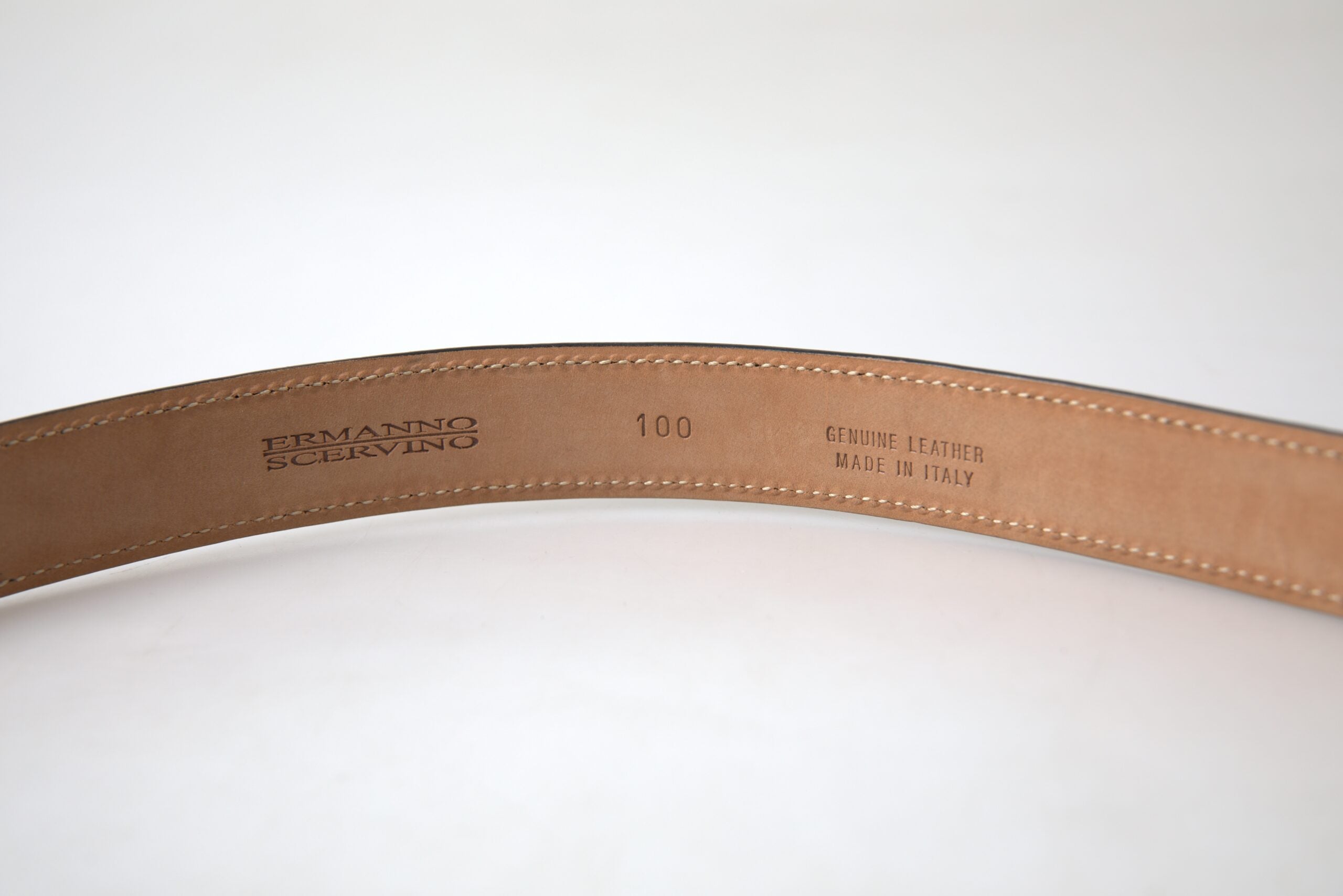 Ermanno Scervino – Exquisiter italienischer Ledergürtel mit Metallschnalle