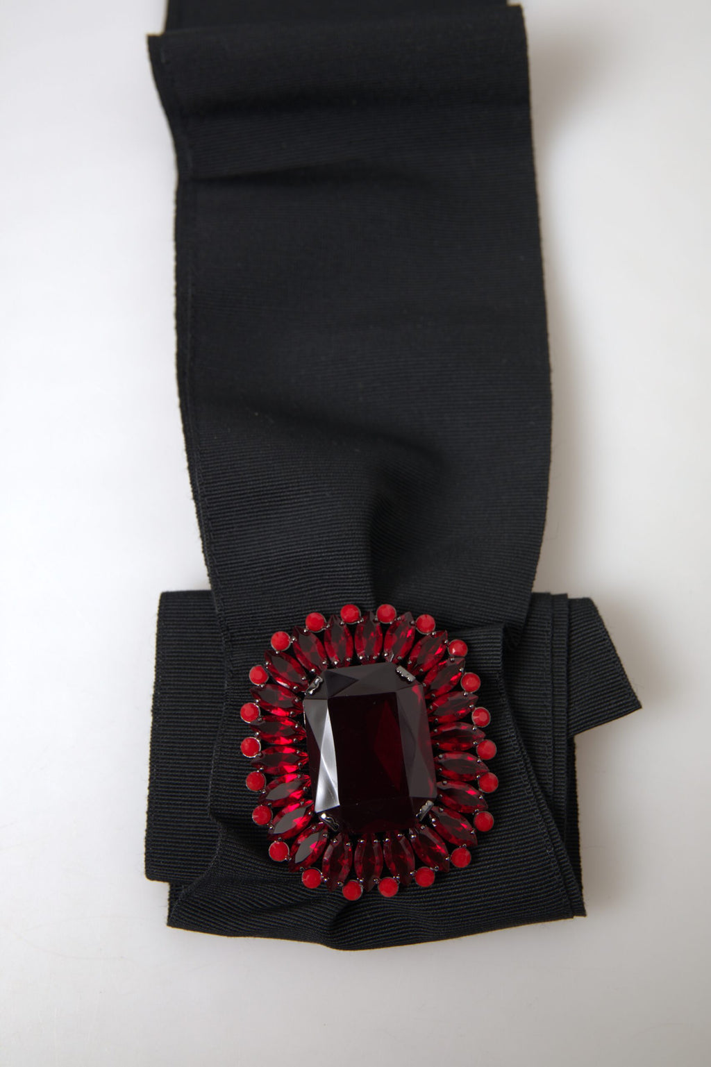 Dolce &amp; Gabbana – Exquisiter, verzierter schwarzer Gürtel