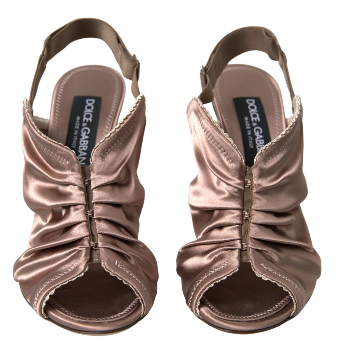 Dolce &amp; Gabbana Elegante Slingback-Stilettos in Hellbraun
