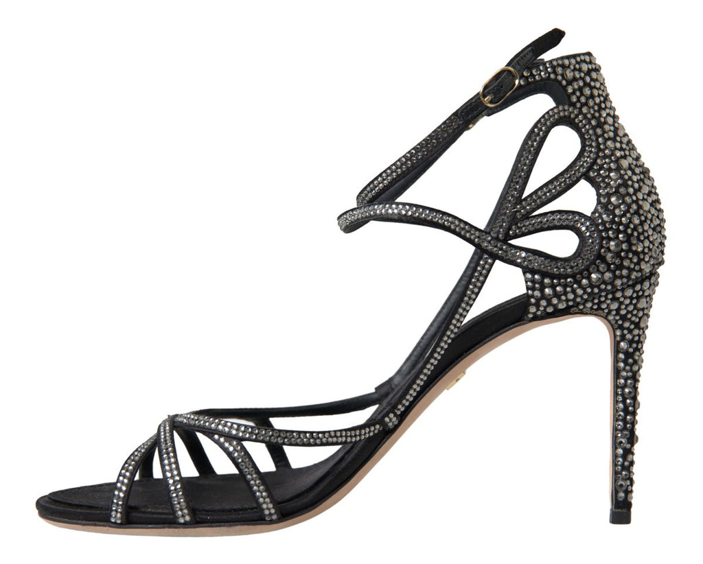 Dolce &amp; Gabbana Elegante Keira Strass-Stiletto-Sandalen