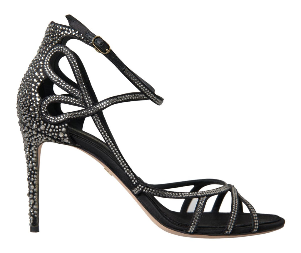 Dolce &amp; Gabbana Elegante Keira Strass-Stiletto-Sandalen
