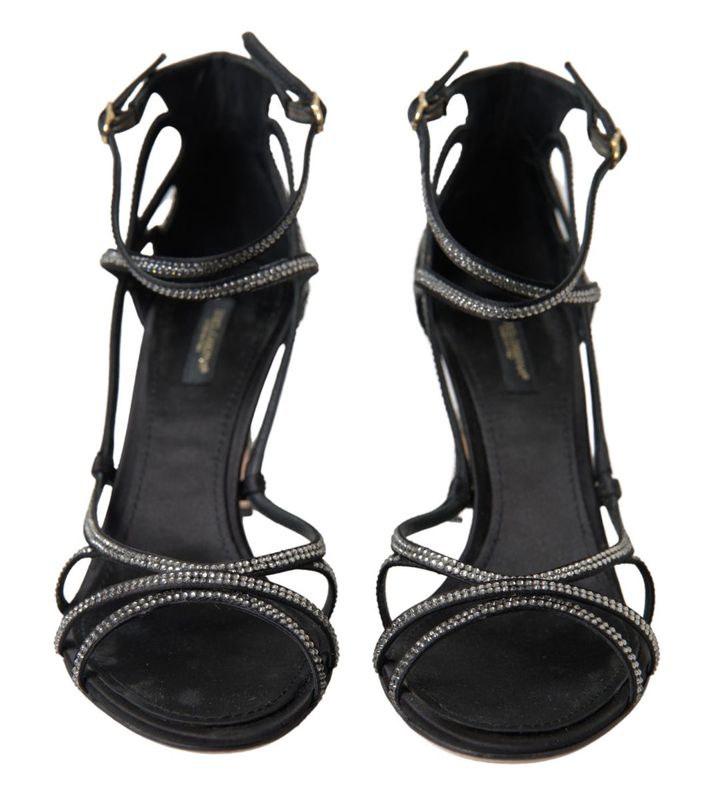 Dolce &amp; Gabbana Elegante Keira Strass-Stiletto-Sandalen