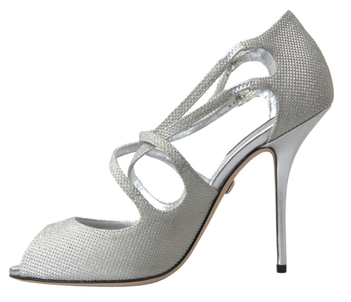 Dolce &amp; Gabbana Elegante schimmernde silberne High Heels