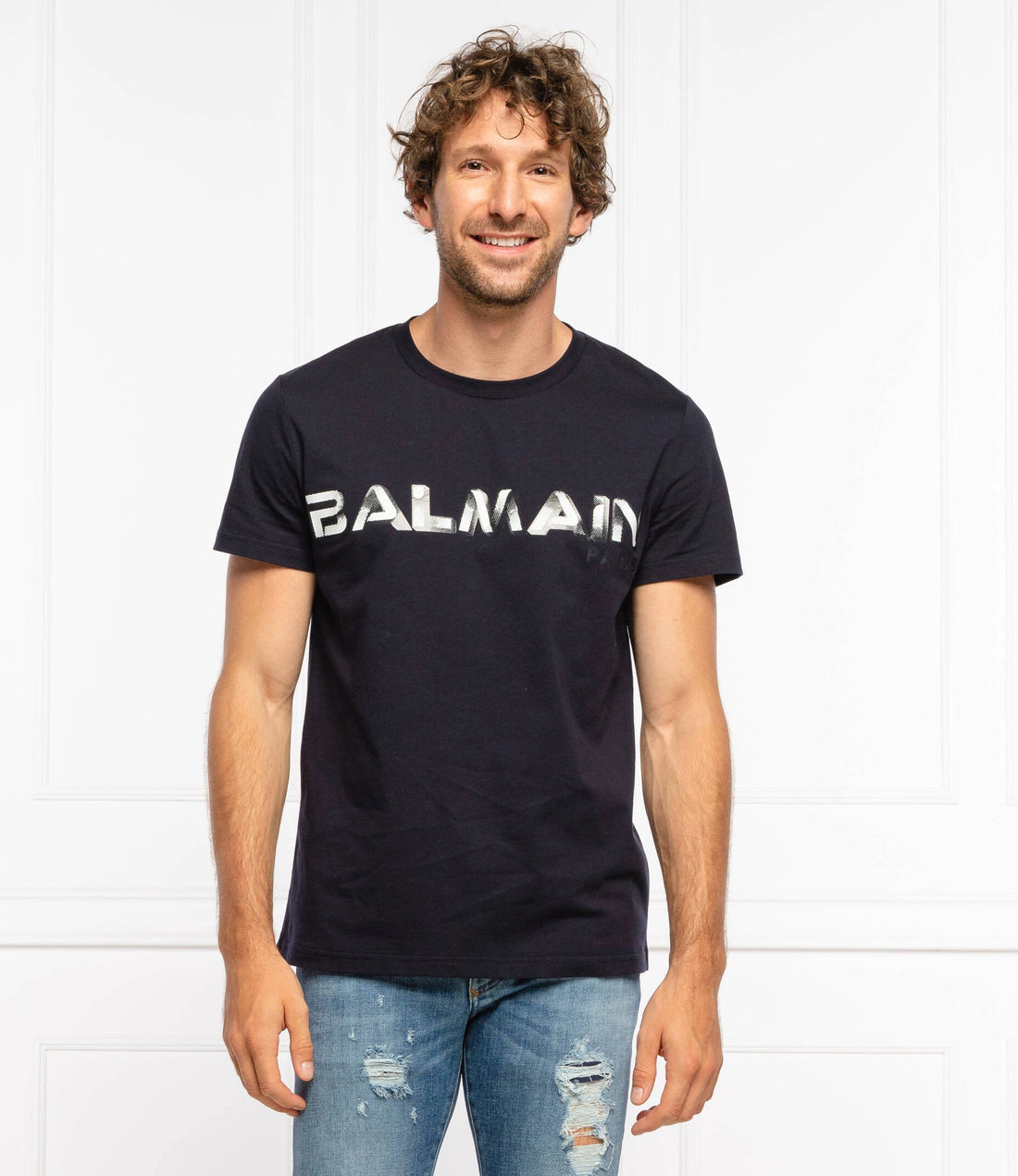 Balmain T-shirt & Top Blue Man
