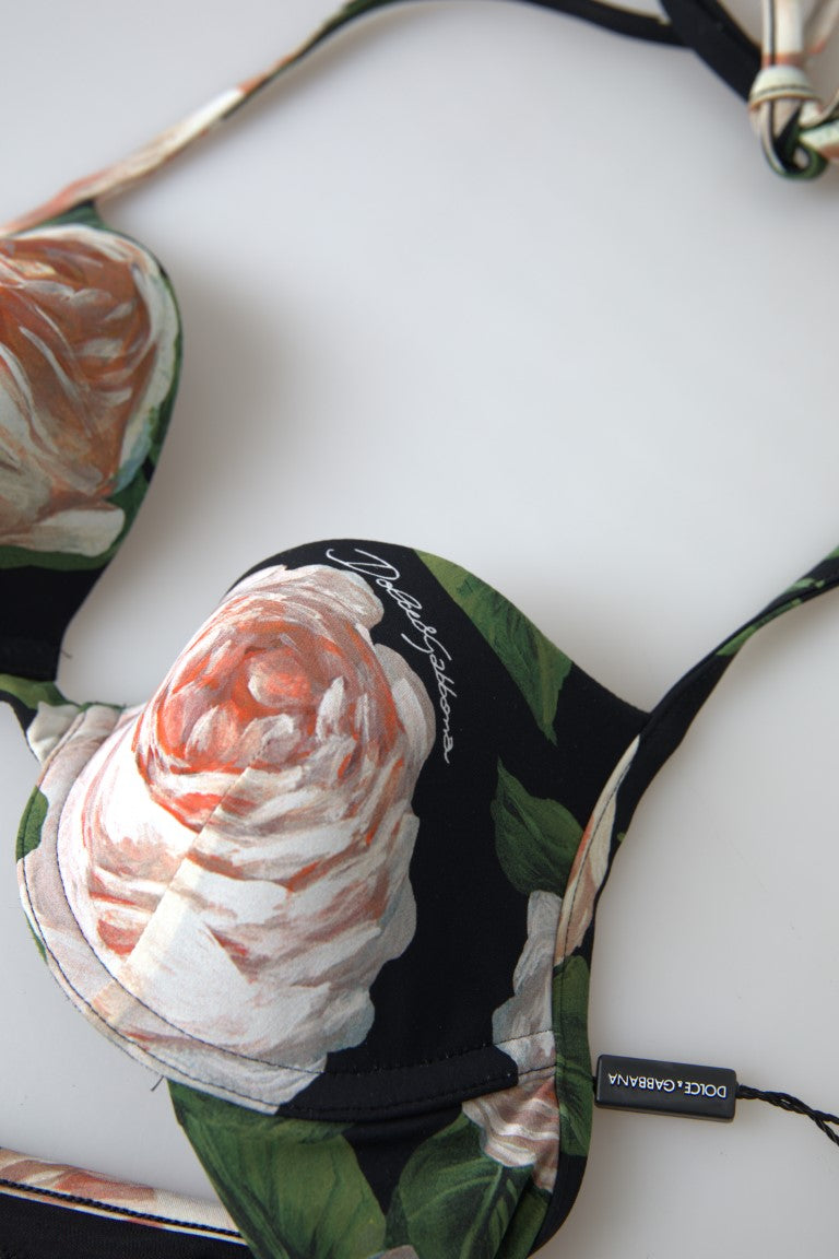 Dolce &amp; Gabbana – Elastisches Bikinioberteil „Floral Elegance“