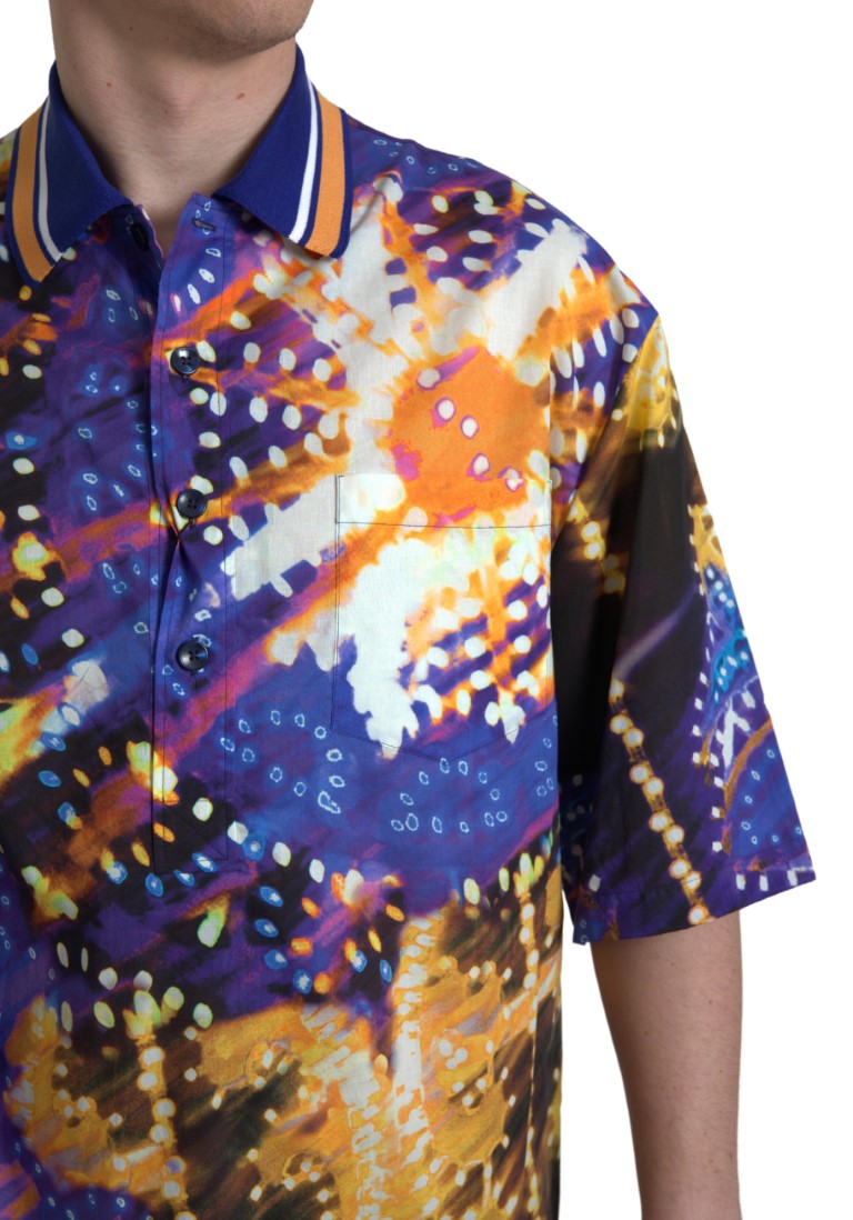 Dolce &amp; Gabbana, mehrfarbiges Poloshirt aus Baumwolle mit Logodetail