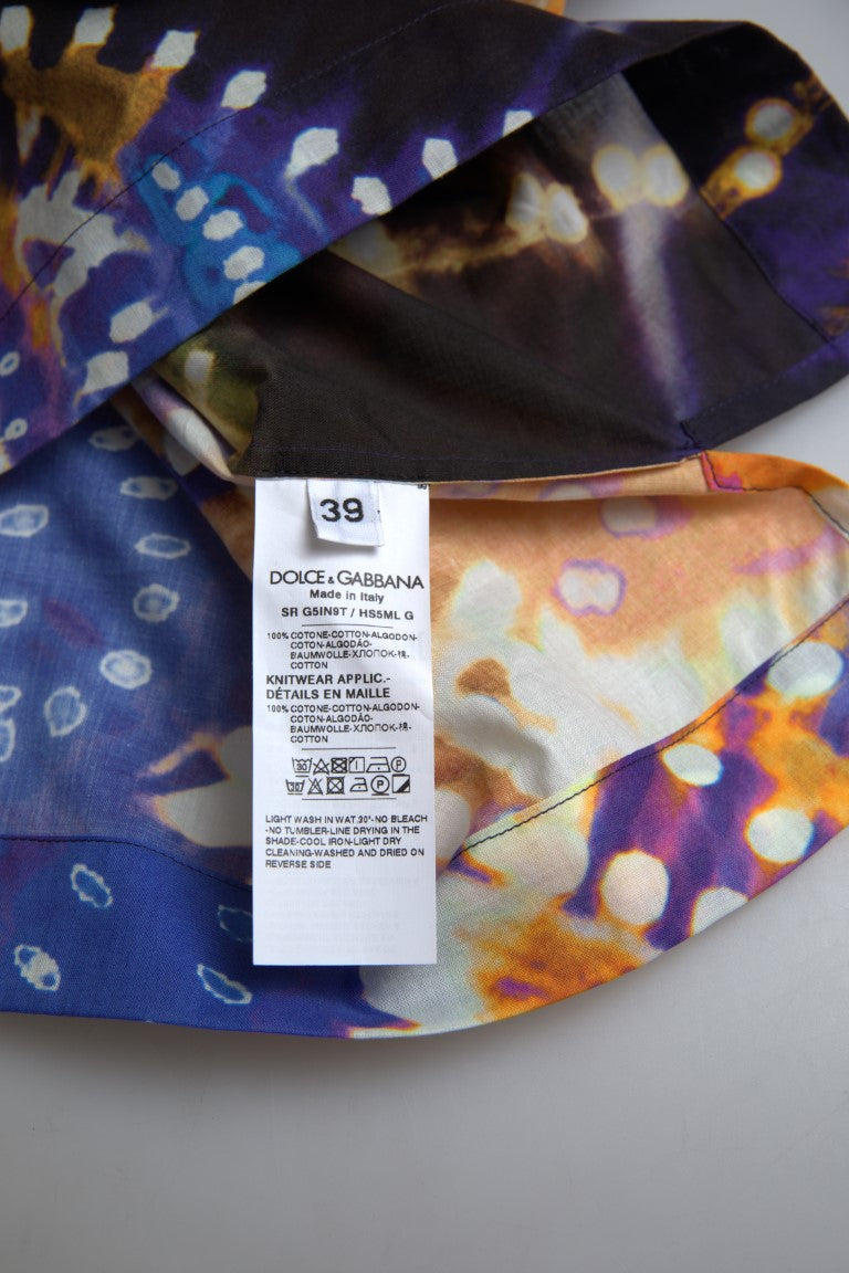 Dolce &amp; Gabbana, mehrfarbiges Poloshirt aus Baumwolle mit Logodetail